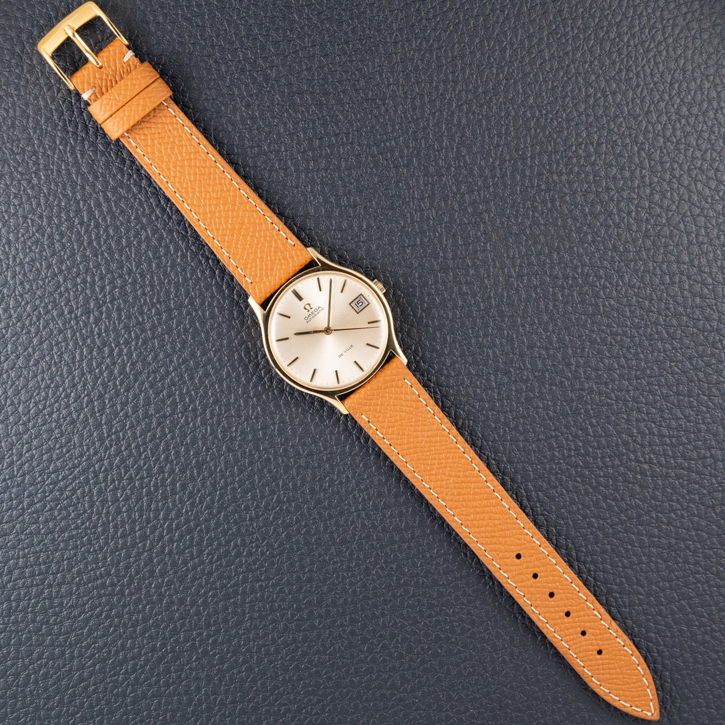 Omega De Ville Automatic Date 18K Gold Ref 162.046 from 1970