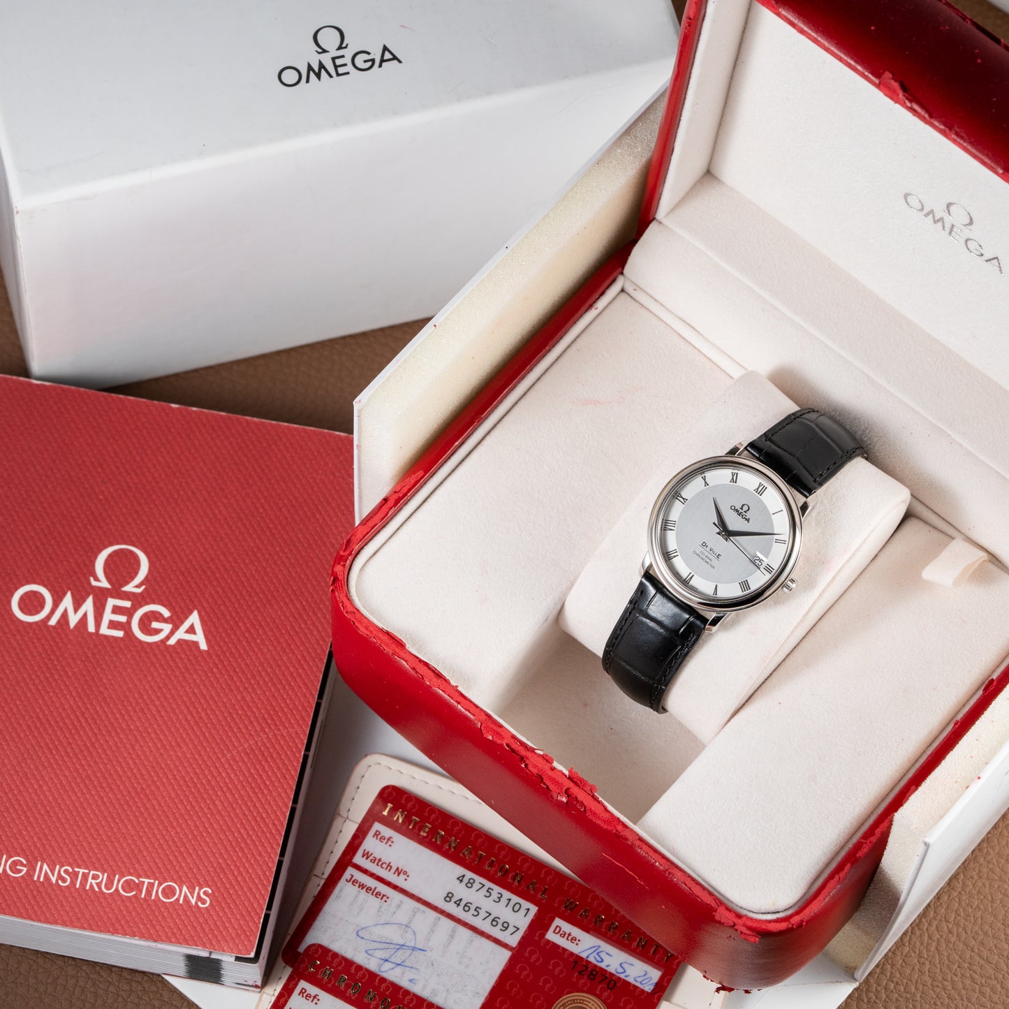 Omega De Ville Prestige Co-Axial Chronometer Ref. 4875.31.01 Full Set Cal. 2500 from 2010