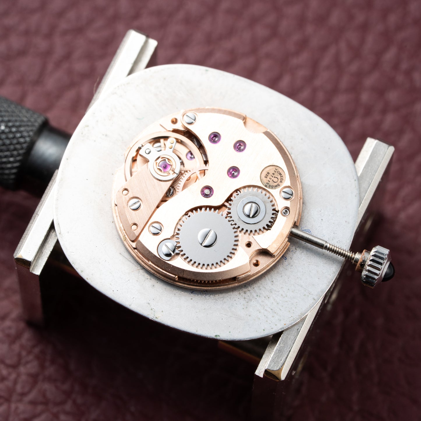 Omega De Ville Jeux d’Argent 925 Sterling Silver Moiré Two Tone Dial Ref. 8390 from 1973