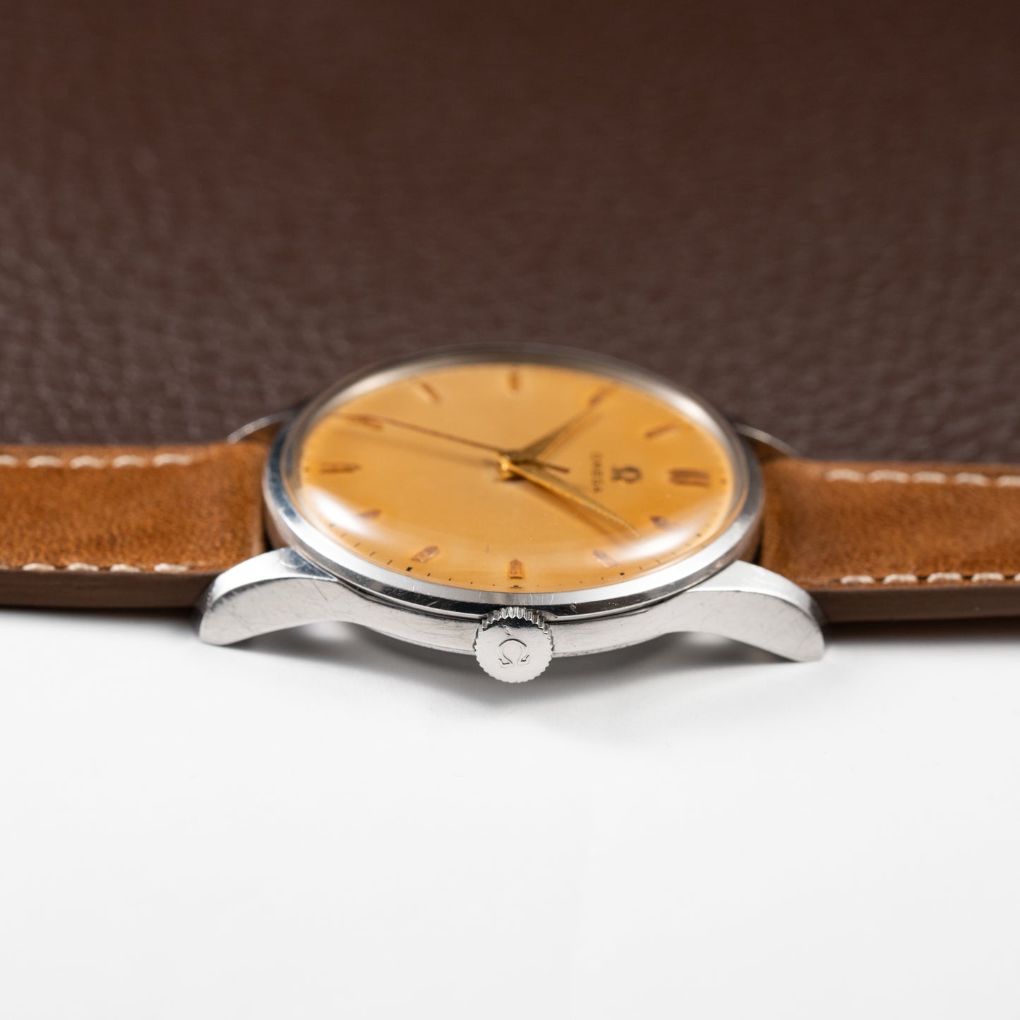 Omega Dress Watch Jumbo Centre Seconds Patina Dial Ref. 2810 from 1955