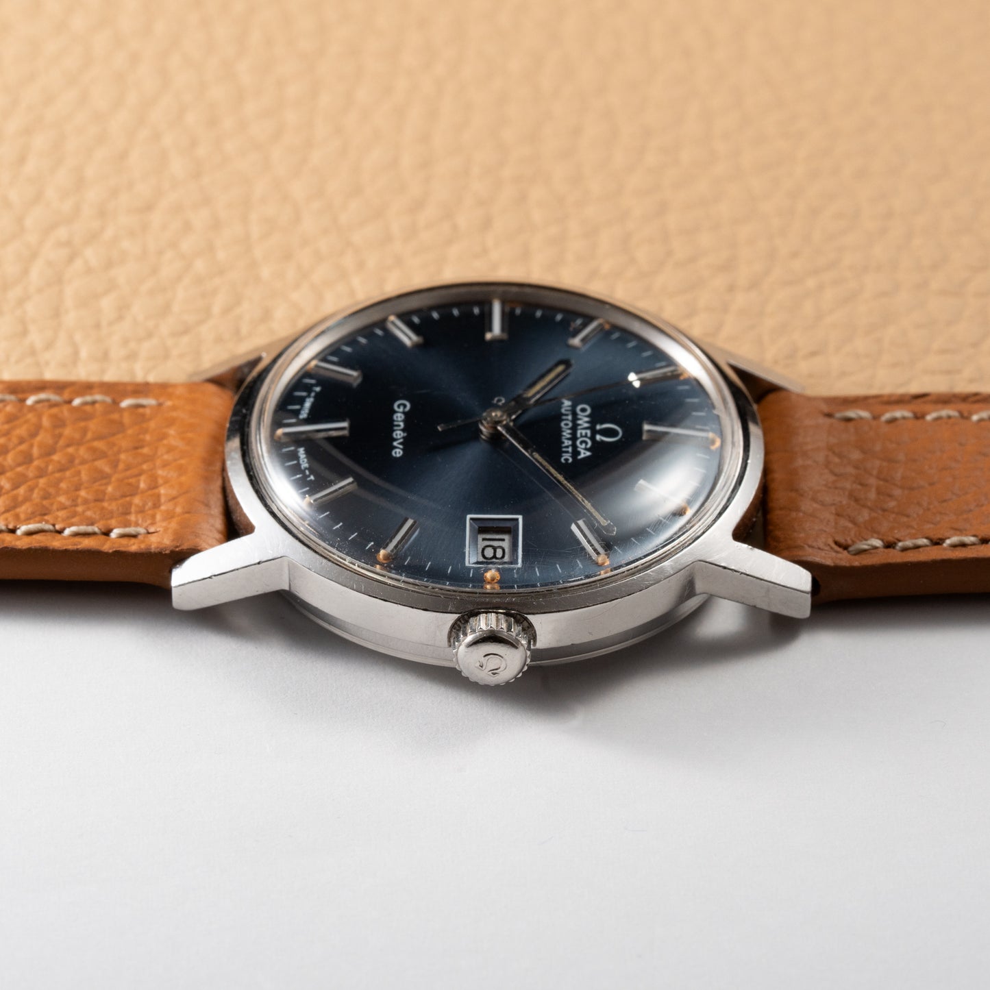 Omega Genève Automatic Date Blue 1969