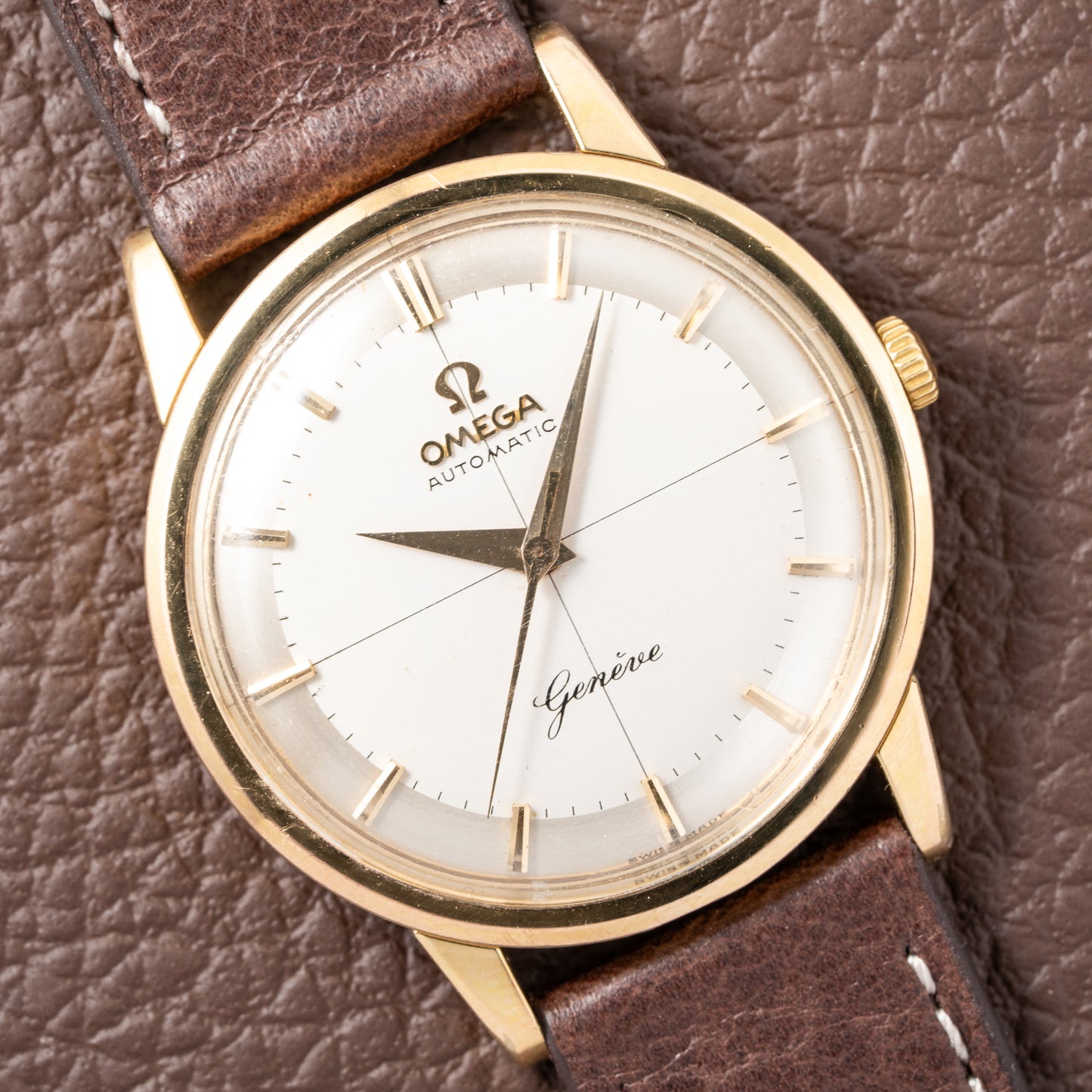 Omega Genève Crosshair Two Tone Dial Cal. 552 Ref. 14703 from 1959