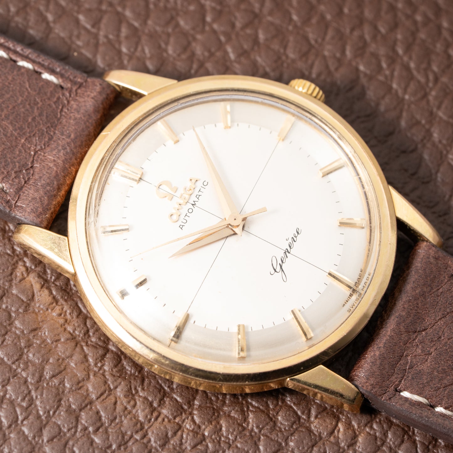 Omega Genève Crosshair Two Tone Dial Cal. 552 Ref. 14703 from 1959