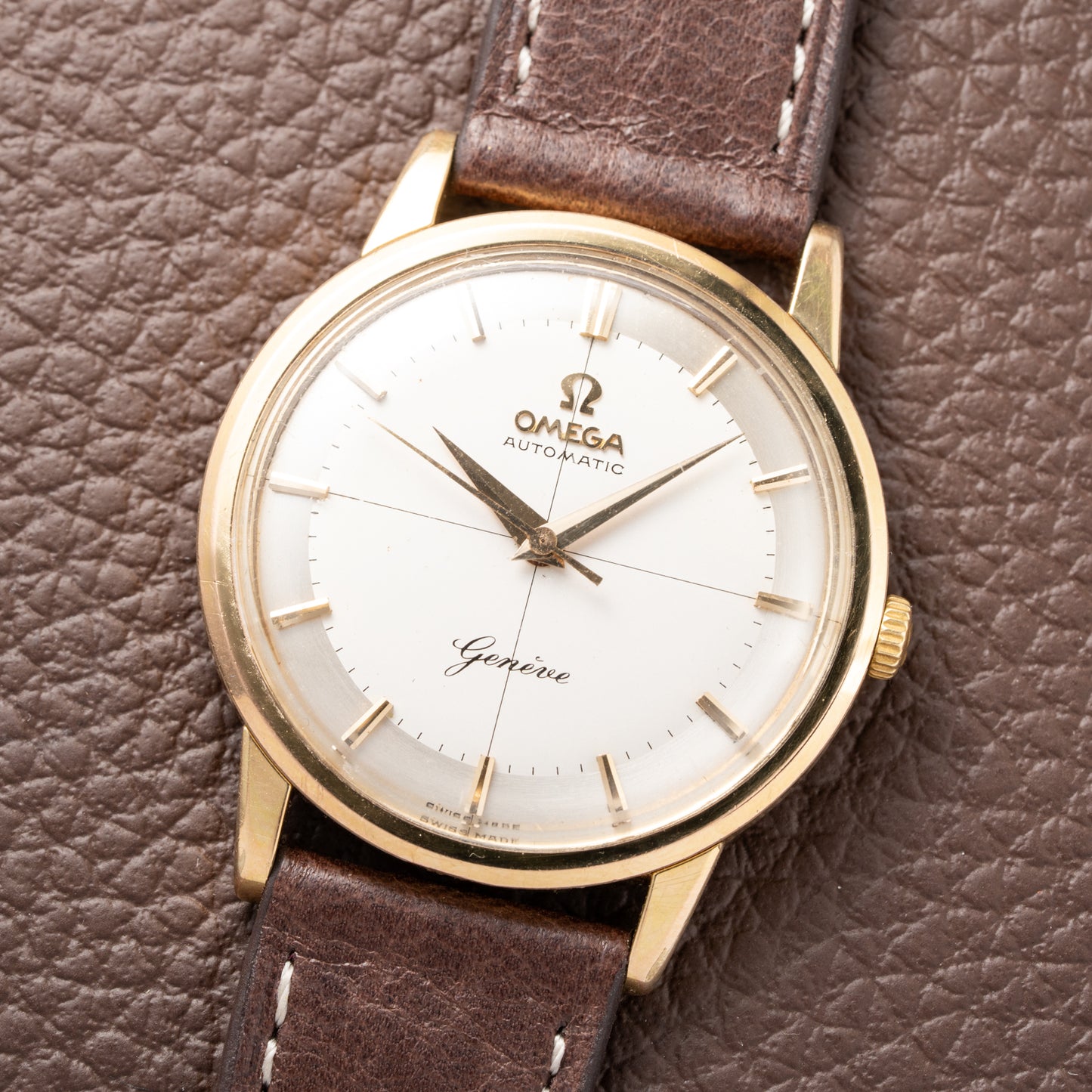 Omega Genève Crosshair Two Tone Dial Cal. 552 Ref. 14703 from 1959