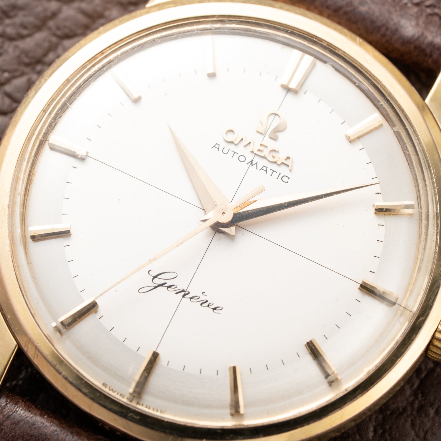 Omega Genève Crosshair Two Tone Dial Cal. 552 Ref. 14703 from 1959