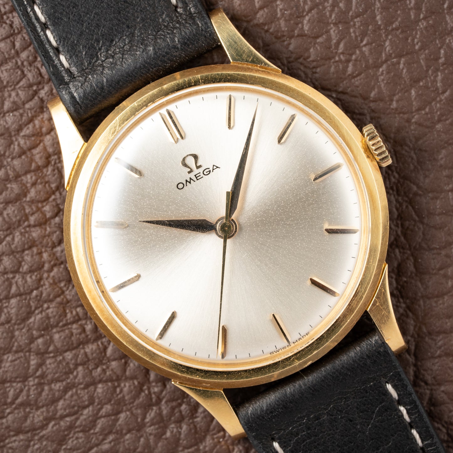 Omega Oversize Dress Watch 18k Yellow Gold Ref 14708 Cal 285 from 1961