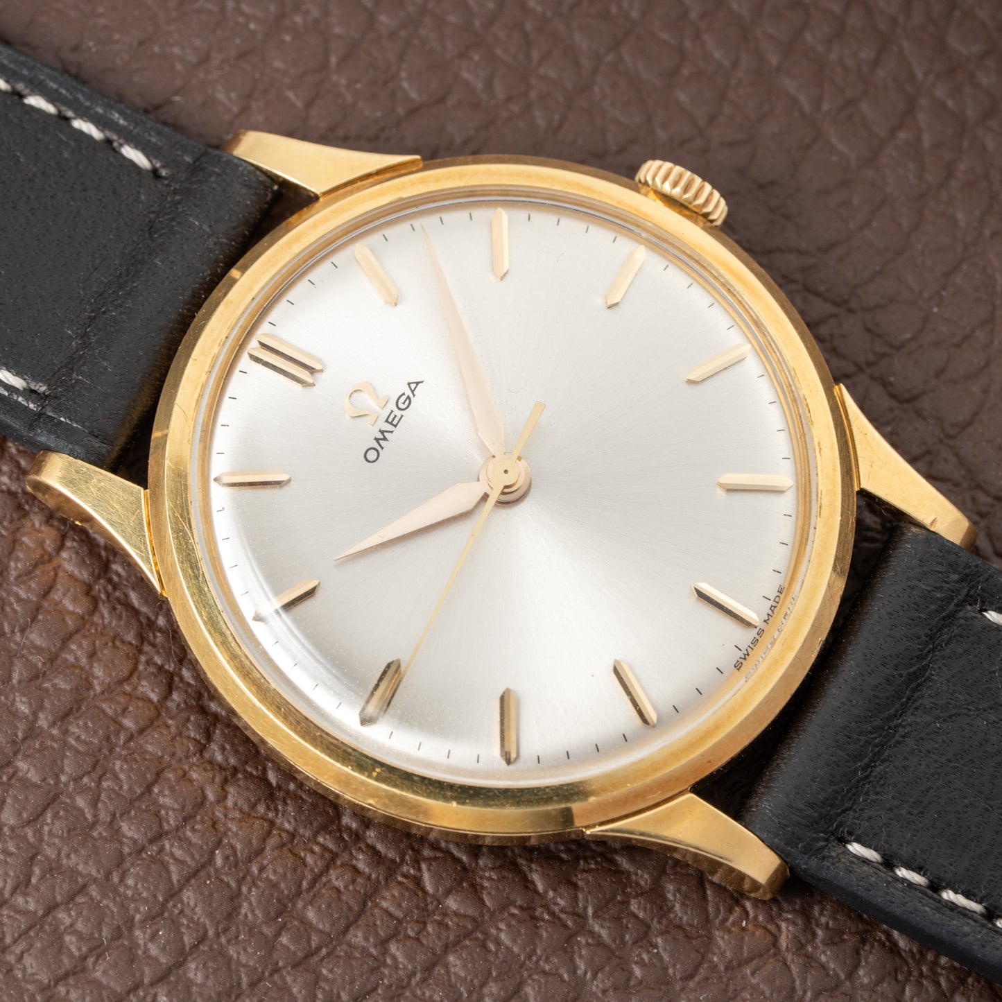 Omega Oversize Dress Watch 18k Yellow Gold Ref 14708 Cal 285 from 1961