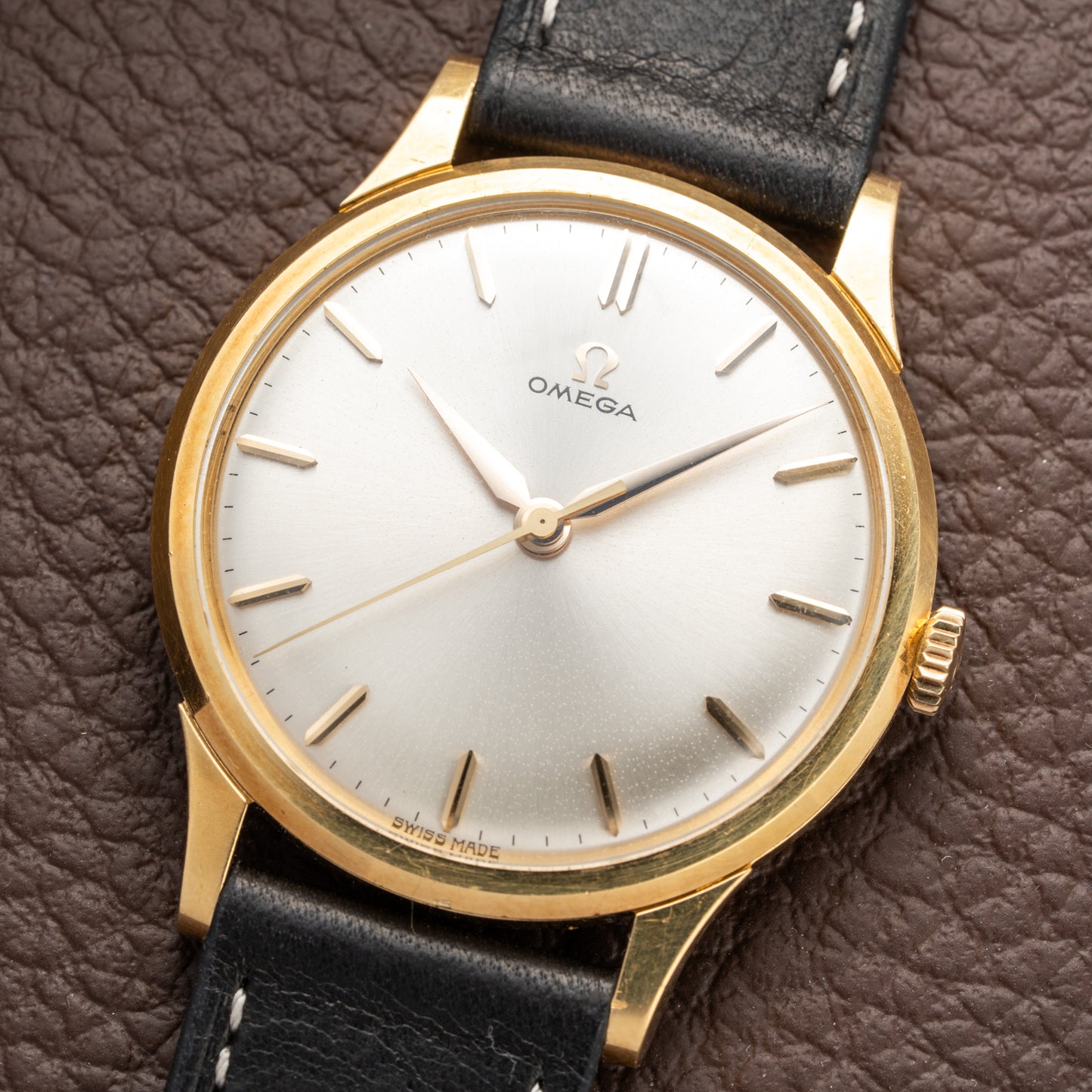 Omega Oversize Dress Watch 18k Yellow Gold Ref 14708 Cal 285 from 1961