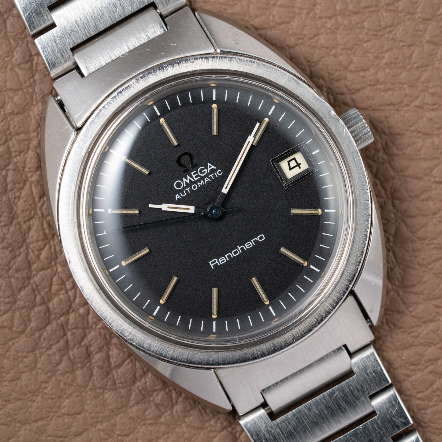 Omega Ranchero Automatic Black Dial Ref. 166.0218 – A Rare Belgian-Market Treasure from 1975