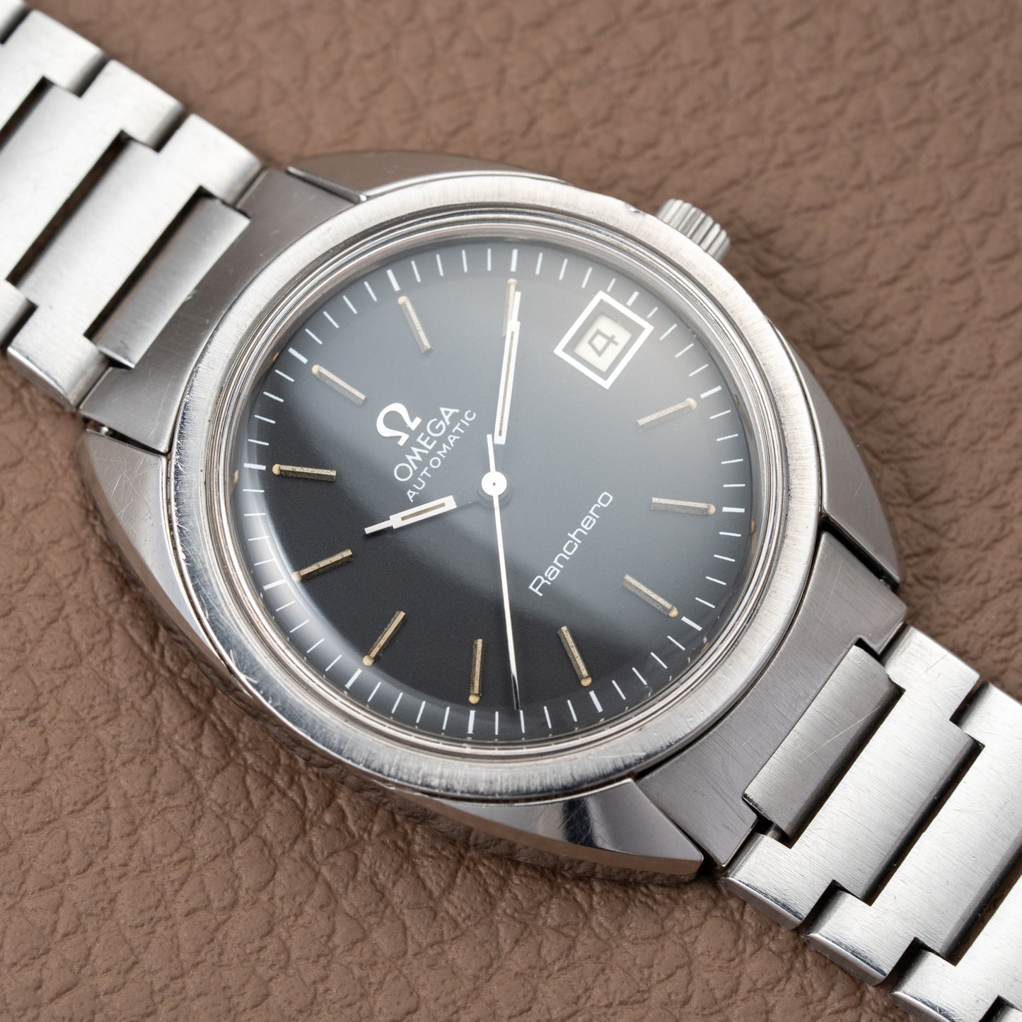 Omega Ranchero Automatic Black Dial Ref. 166.0218 – A Rare Belgian-Market Treasure from 1975