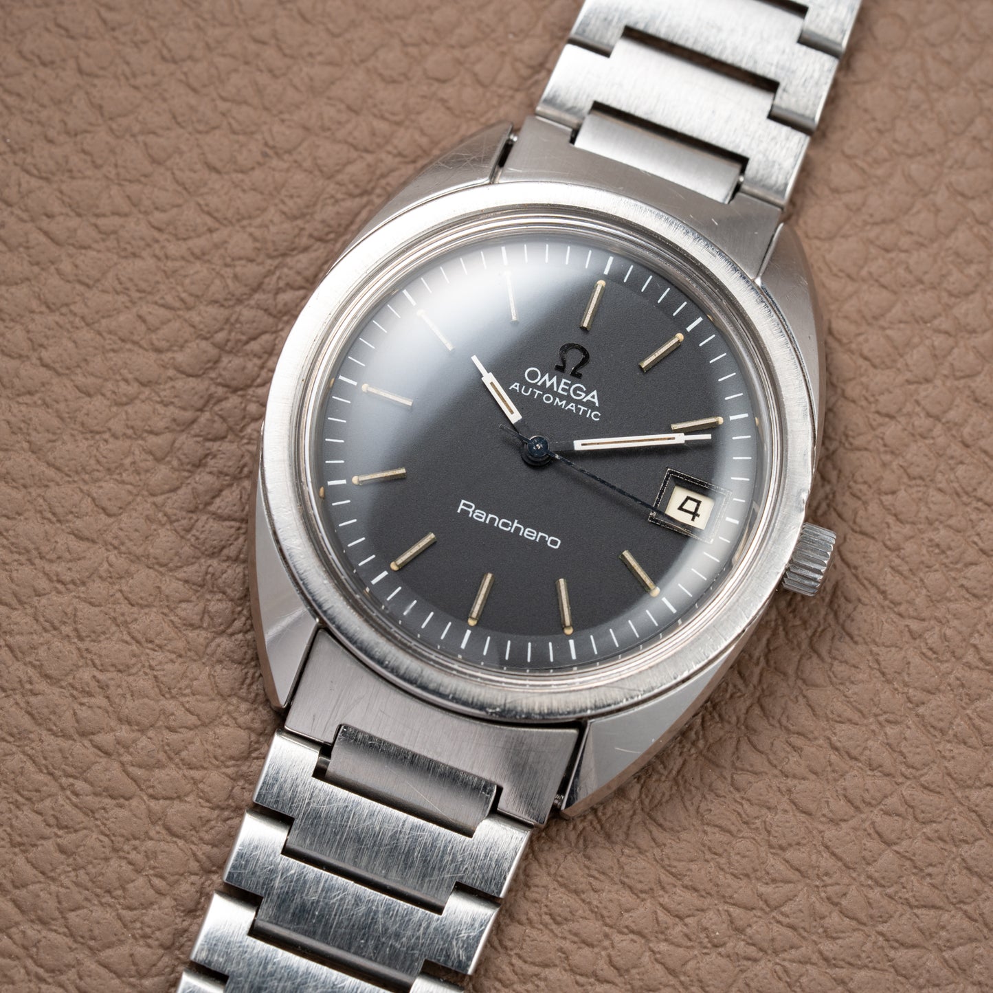 Omega Ranchero Automatic Black Dial Ref. 166.0218 – A Rare Belgian-Market Treasure from 1975