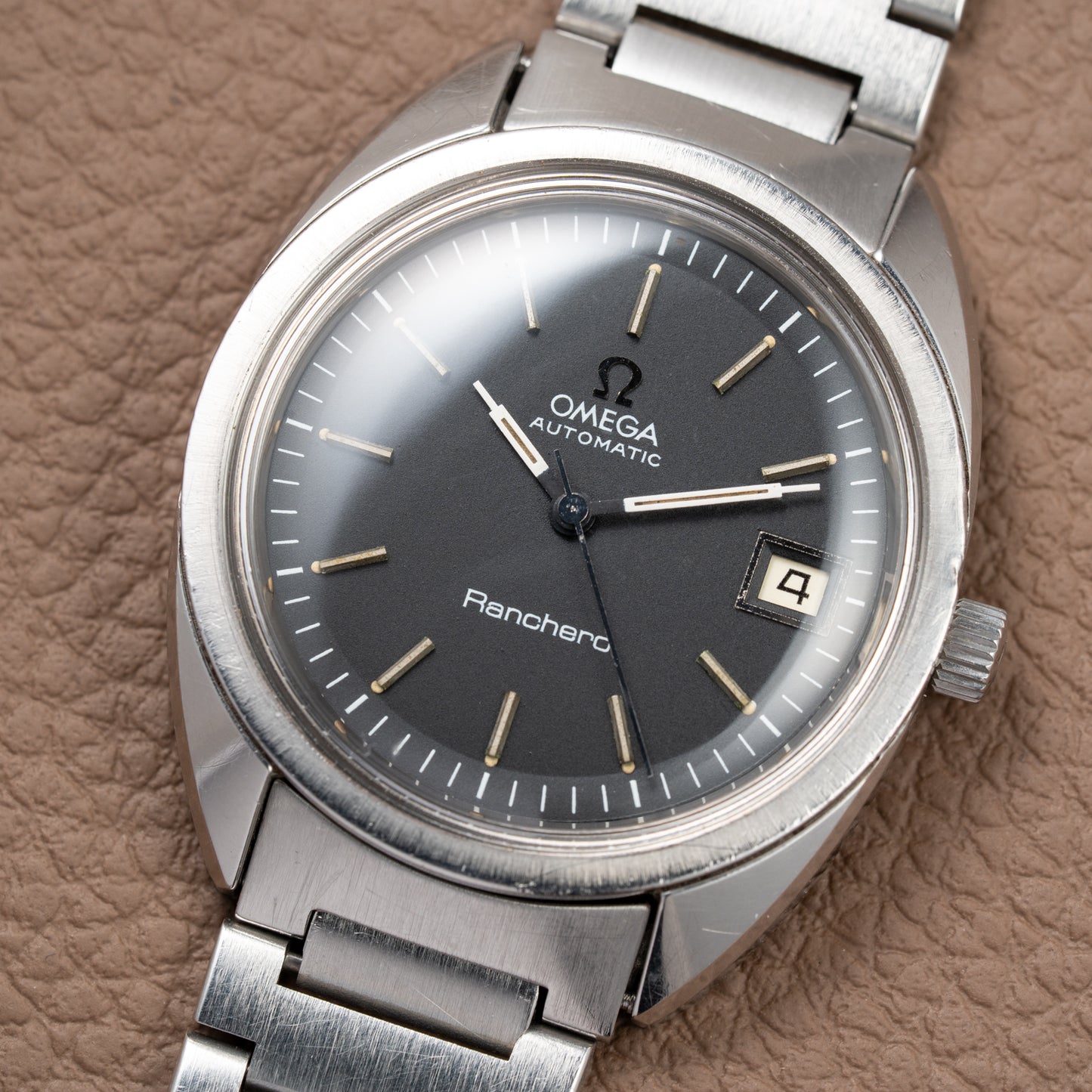 Omega Ranchero Automatic Black Dial Ref. 166.0218 – A Rare Belgian-Market Treasure from 1975