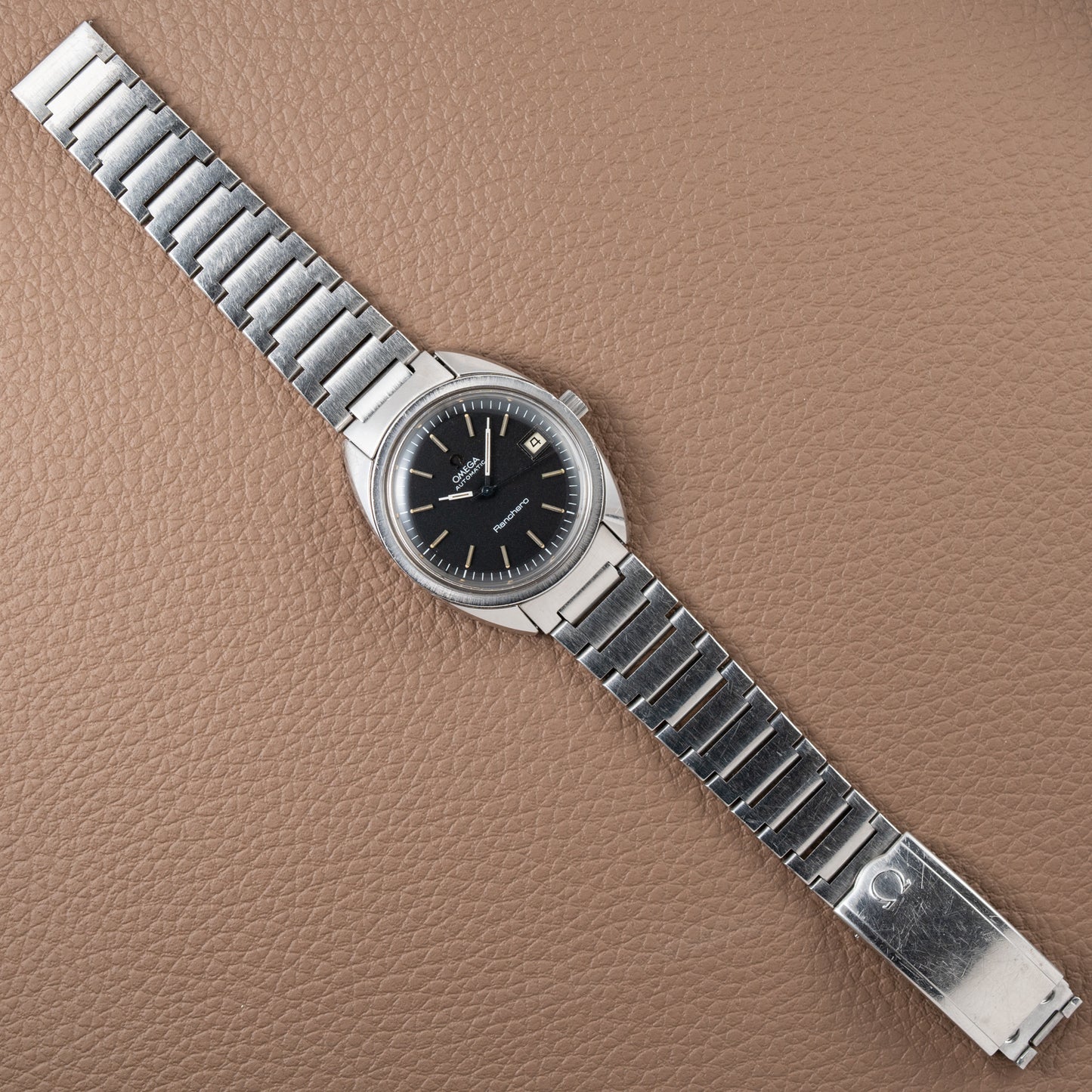 Omega Ranchero Automatic Black Dial Ref. 166.0218 – A Rare Belgian-Market Treasure from 1975