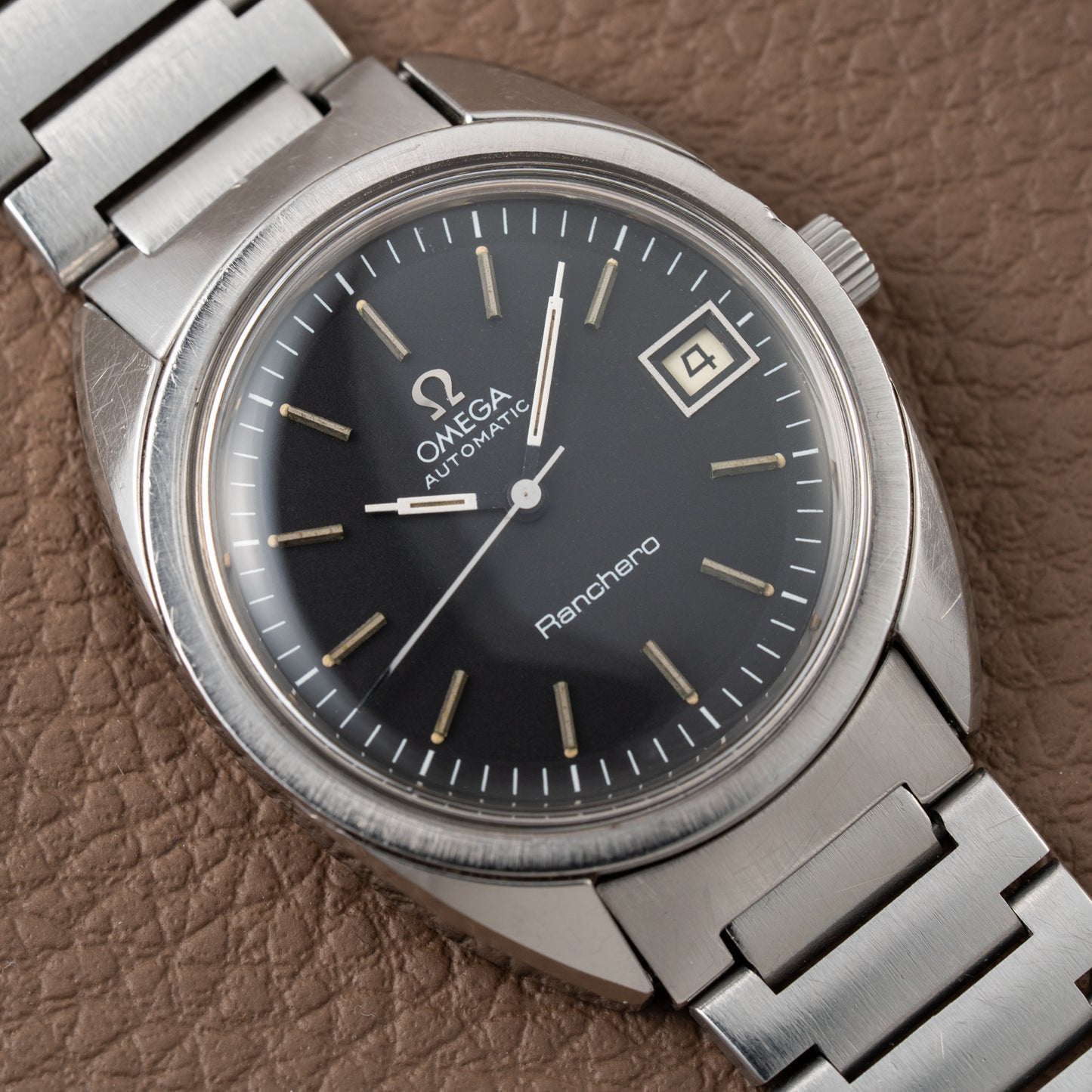 Omega Ranchero Automatic Black Dial Ref. 166.0218 – A Rare Belgian-Market Treasure from 1975