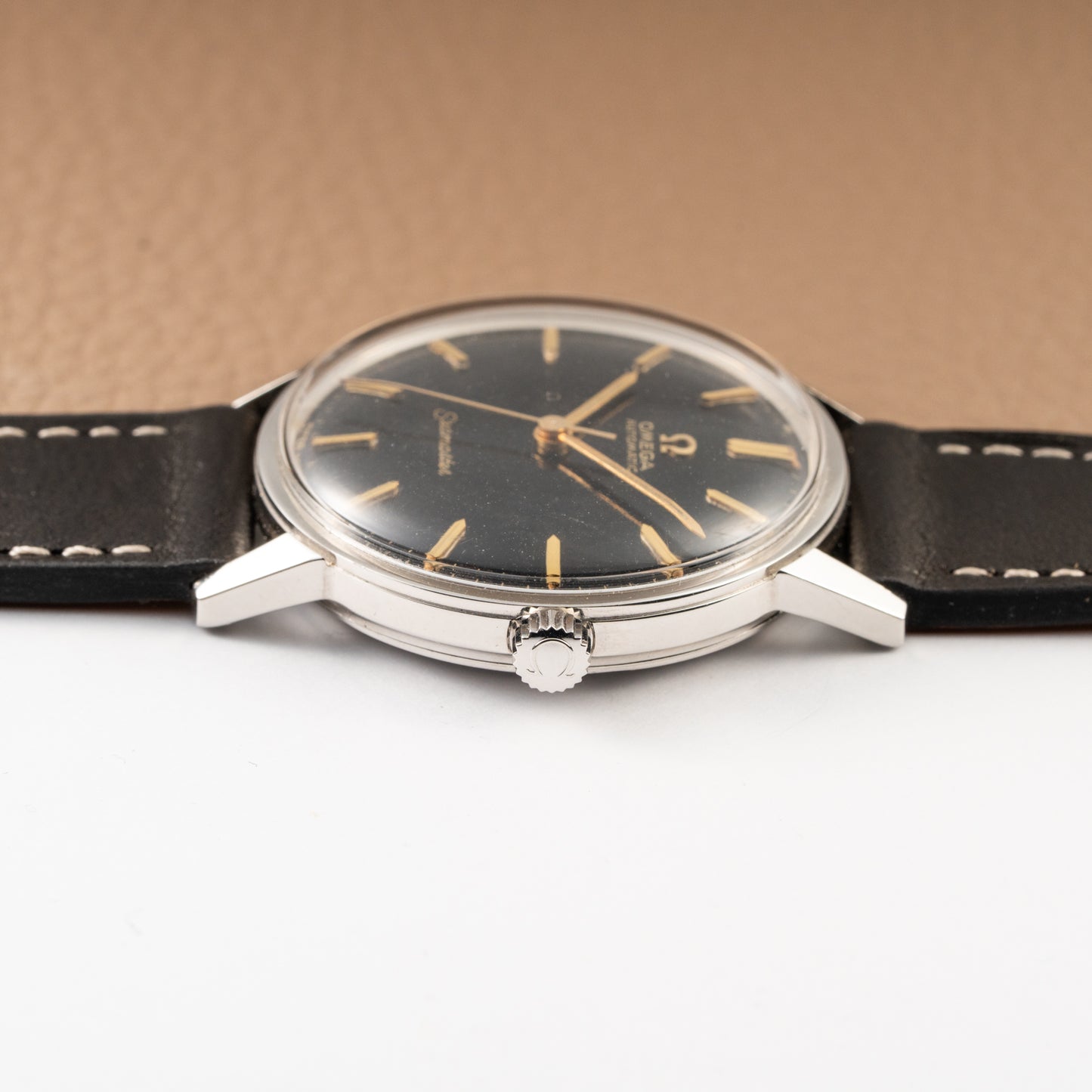 Omega Seamaster Automatic Black Gilt Dial Ref 165.002 from 1966