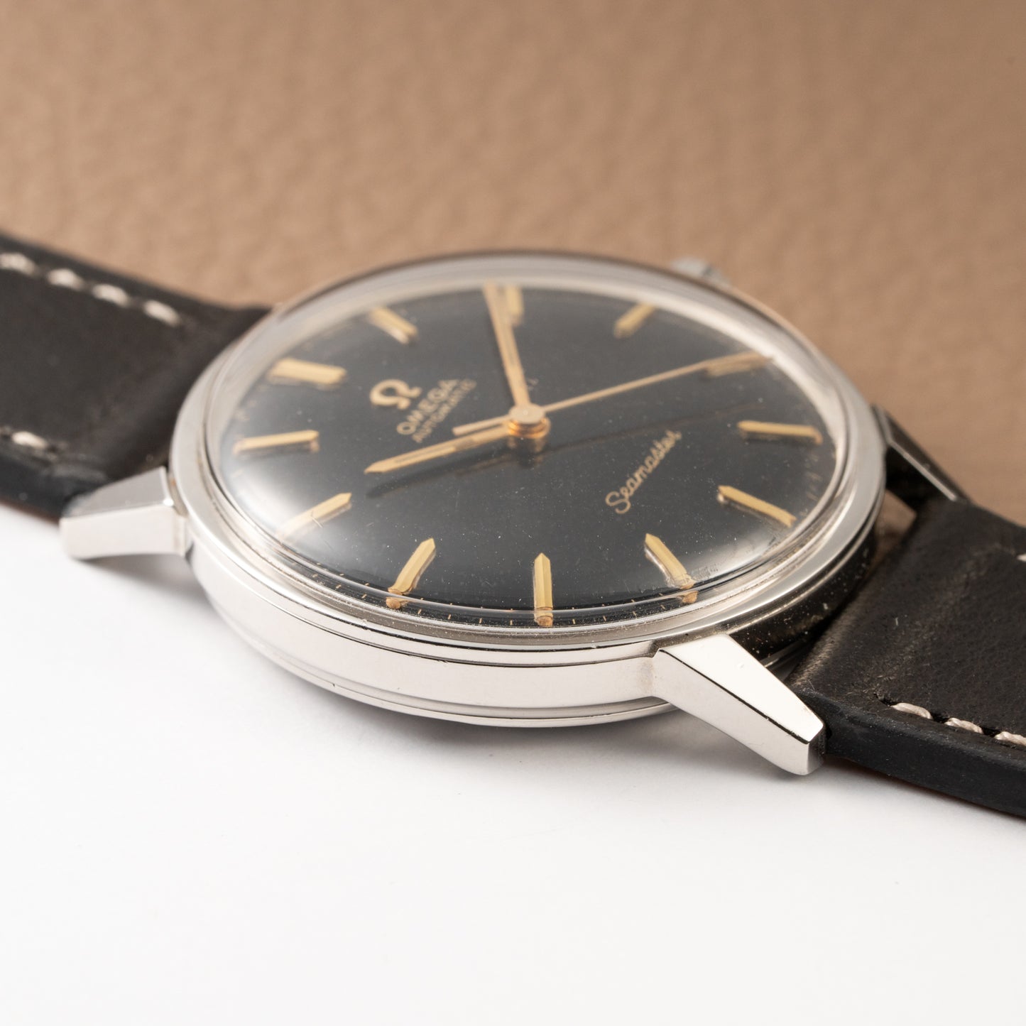 Omega Seamaster Automatic Black Gilt Dial Ref 165.002 from 1966