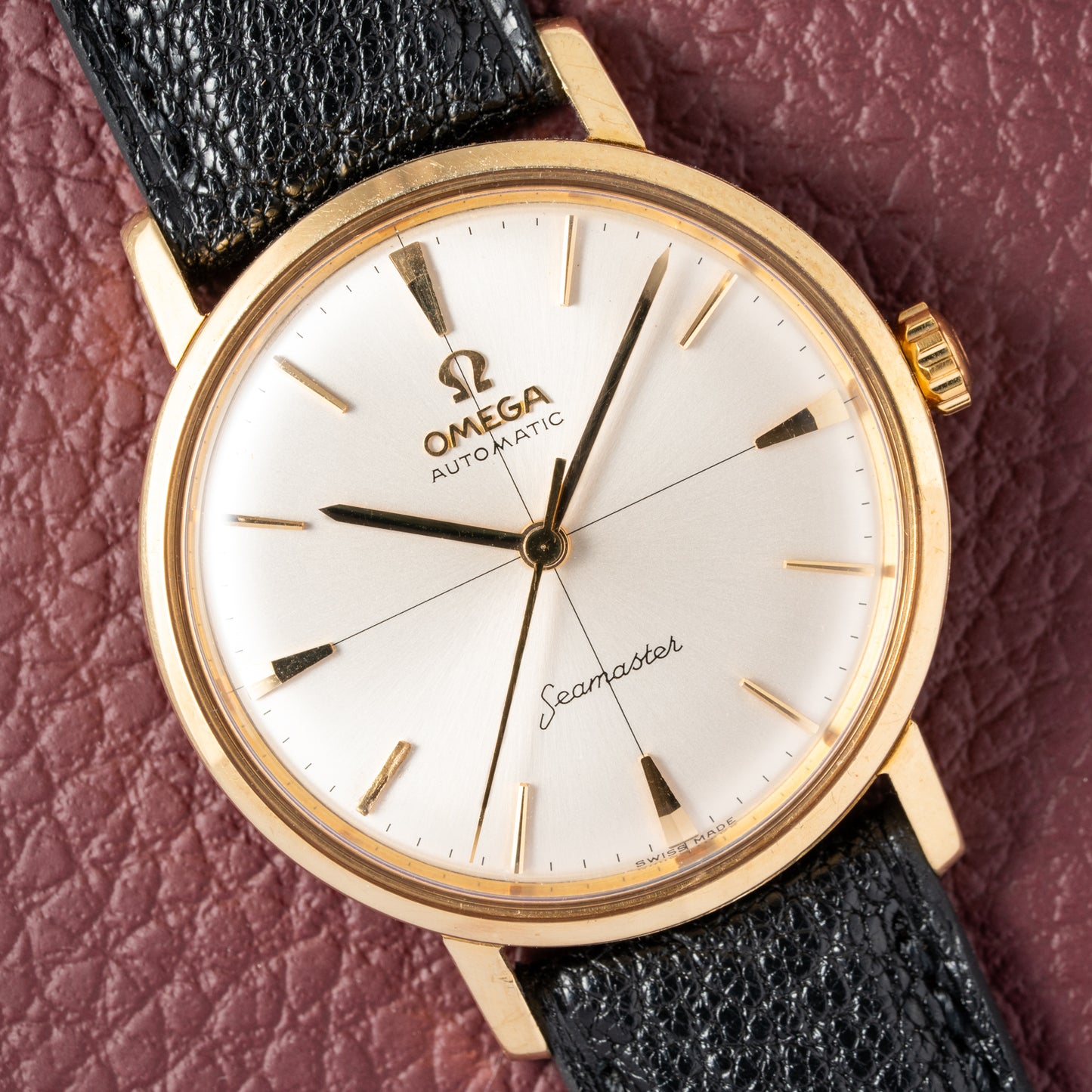 Omega Seamaster Automatic Crosshair Dial 18k Yellow Gold Ref. 14765 from 1959