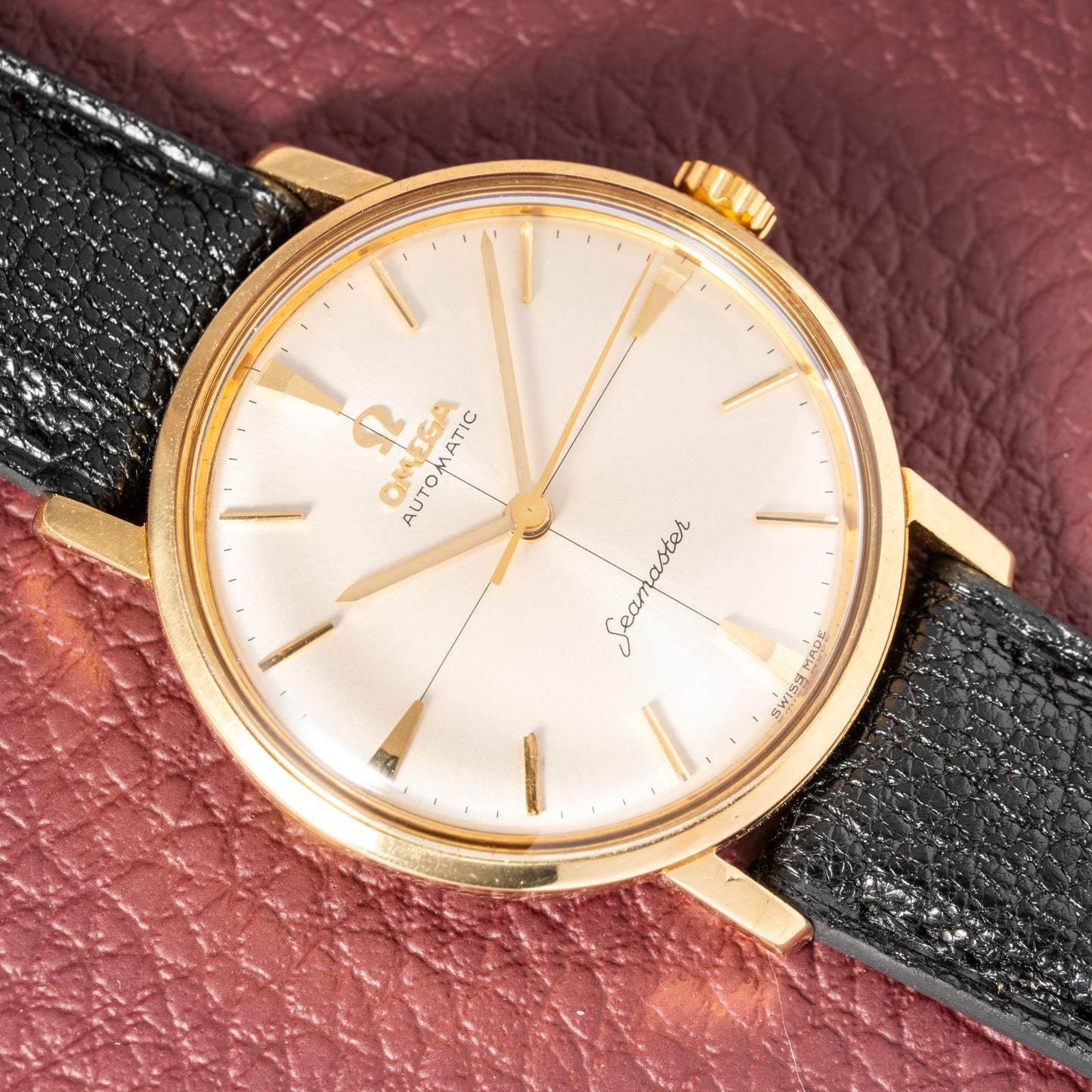 Omega Seamaster Automatic Crosshair Dial 18k Yellow Gold Ref. 14765 from 1959