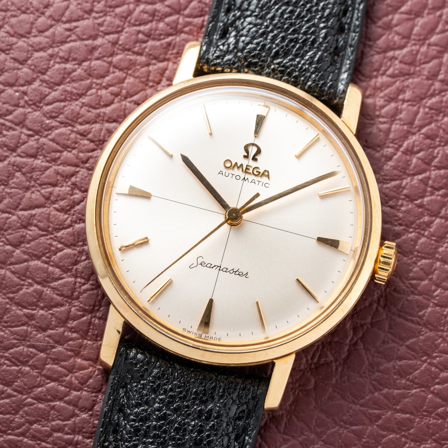 Omega Seamaster Automatic Crosshair Dial 18k Yellow Gold Ref. 14765 from 1959