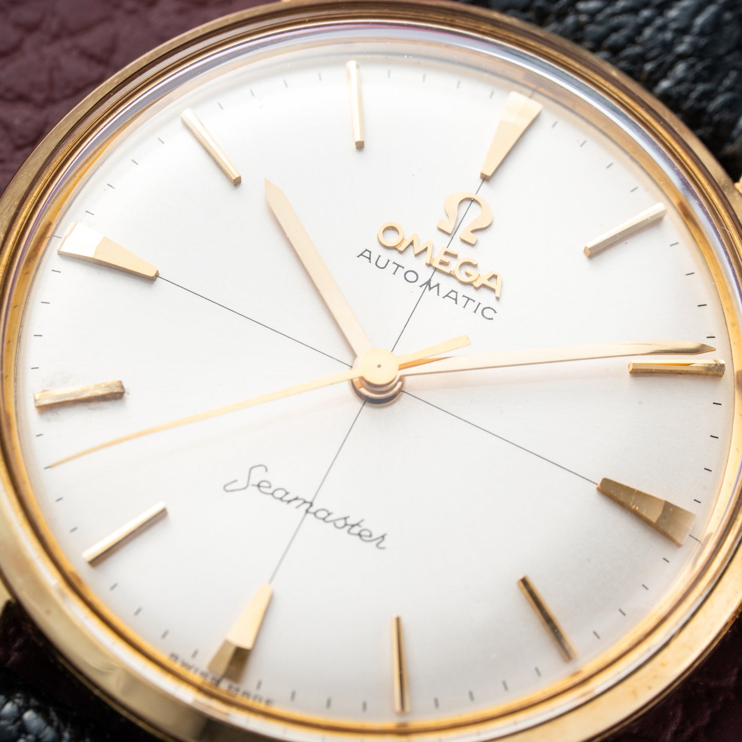 Omega Seamaster Automatic Crosshair Dial 18k Yellow Gold Ref. 14765 from 1959