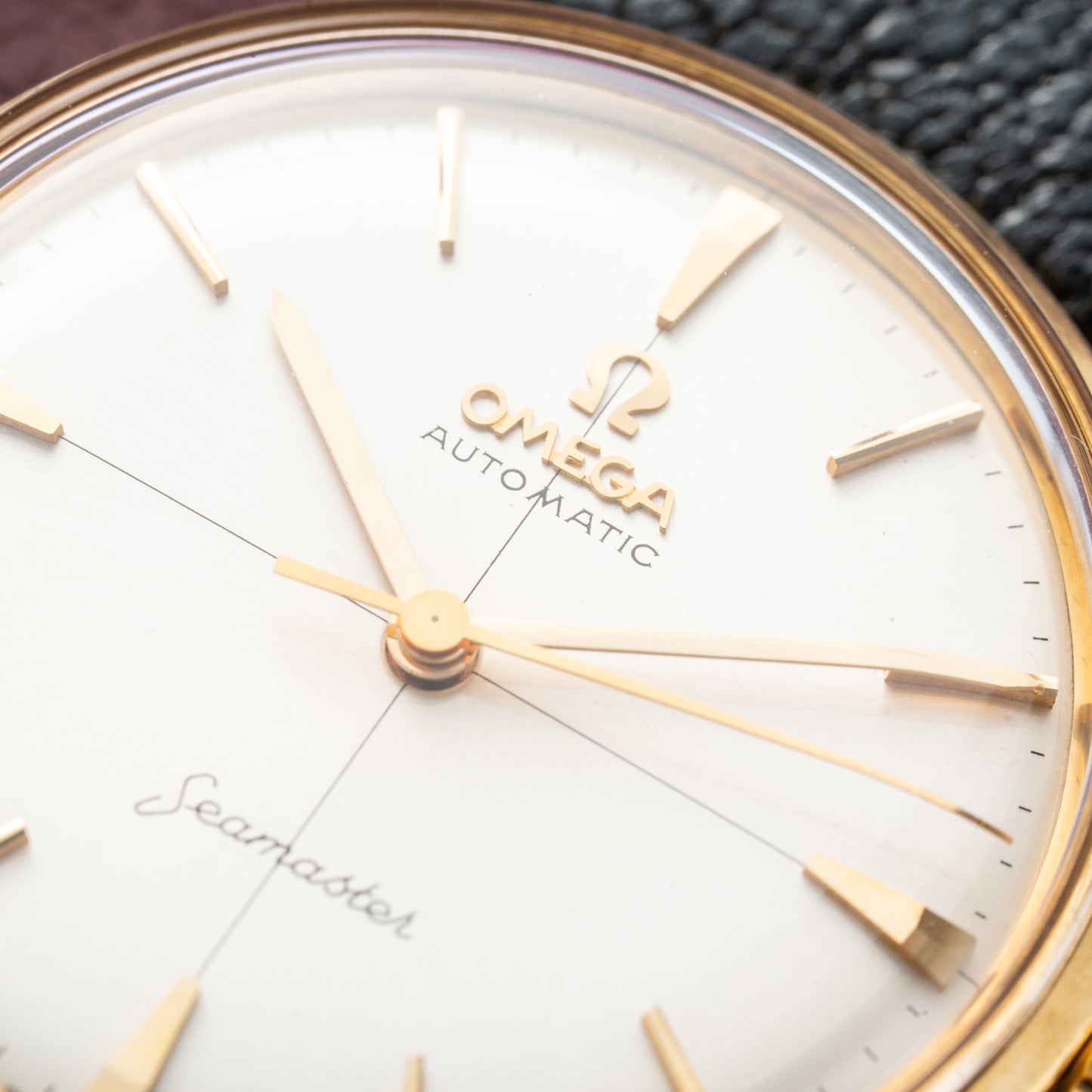 Omega Seamaster Automatic Crosshair Dial 18k Yellow Gold Ref. 14765 from 1959
