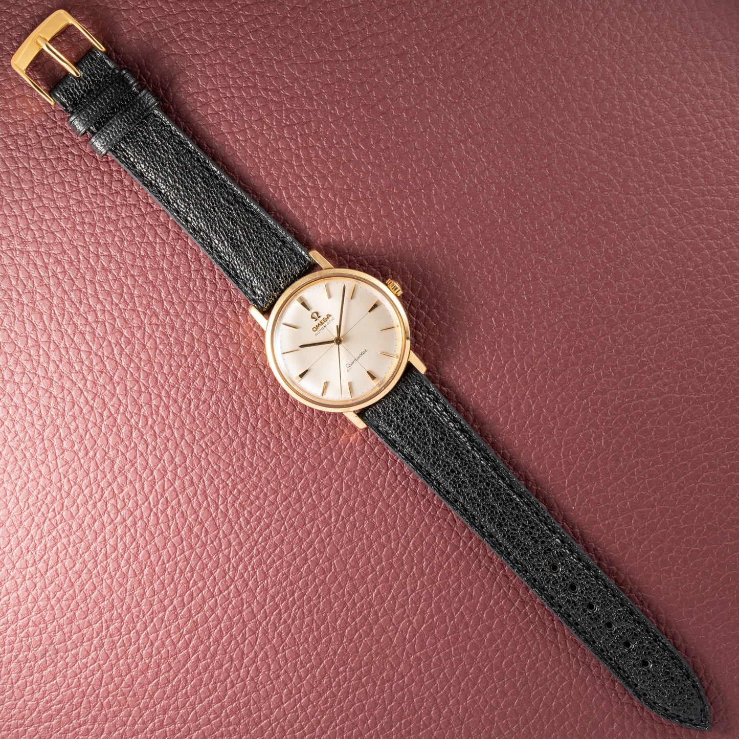 Omega Seamaster Automatic Crosshair Dial 18k Yellow Gold Ref. 14765 from 1959