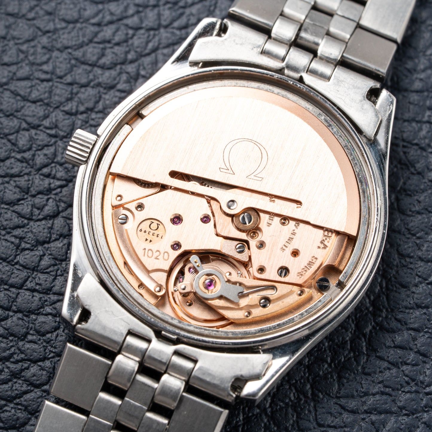 Omega Seamaster Automatic Day-Date Stripped Dial Jubilee Bracelet Ref. 166.0264 from 1980