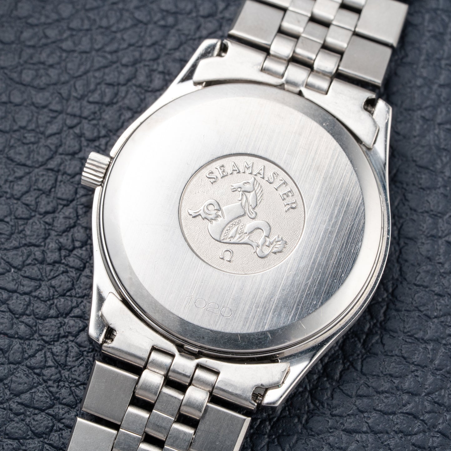 Omega Seamaster Automatic Day-Date Stripped Dial Jubilee Bracelet Ref. 166.0264 from 1980