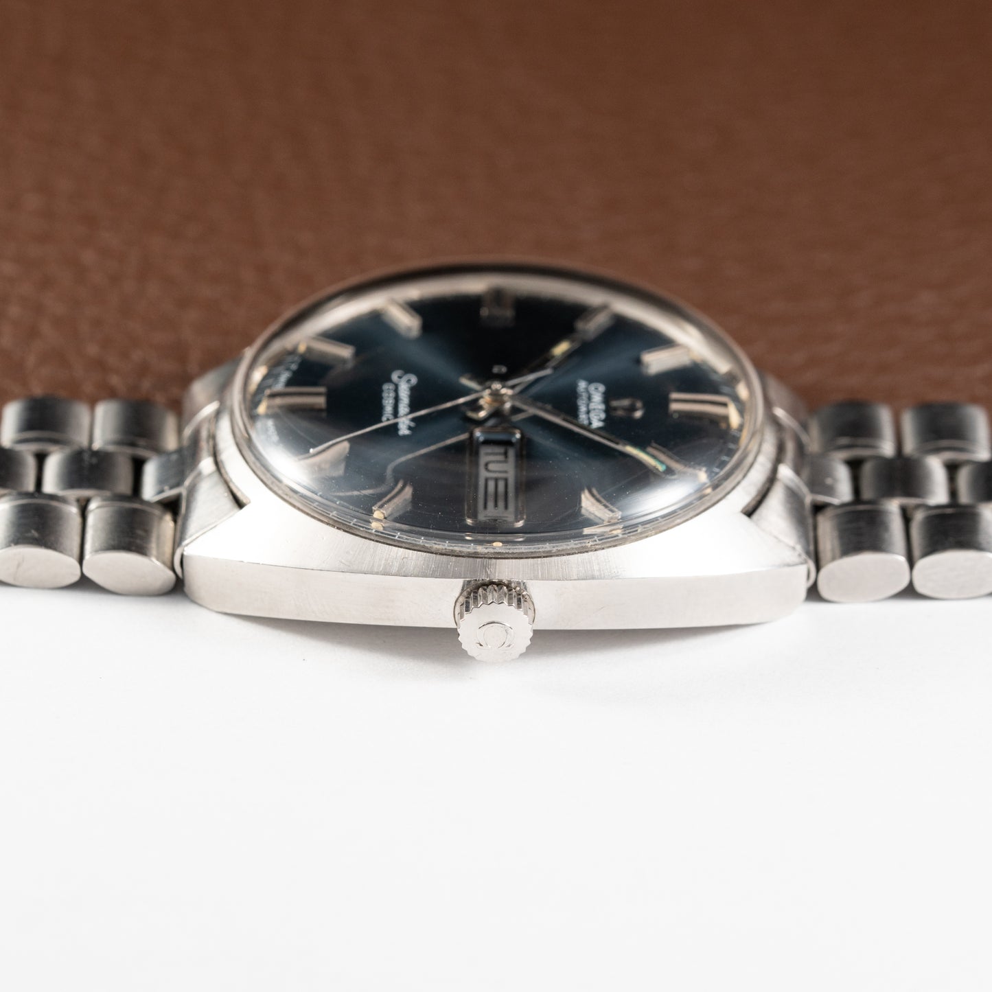 Omega Seamaster Cosmic Automatic Day Date Blue Dial Ref. 166.036 from 1969