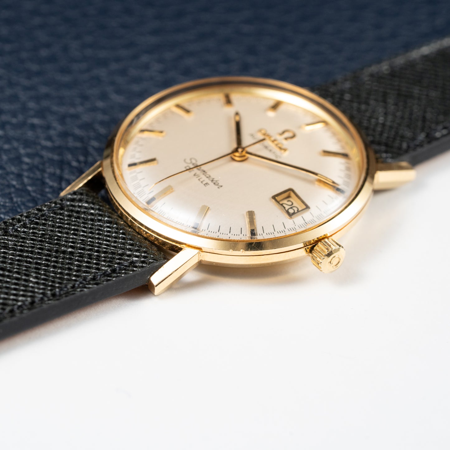 Omega Seamaster De Ville Automatic 18k with Racing Dial from 1963 Ross American Case