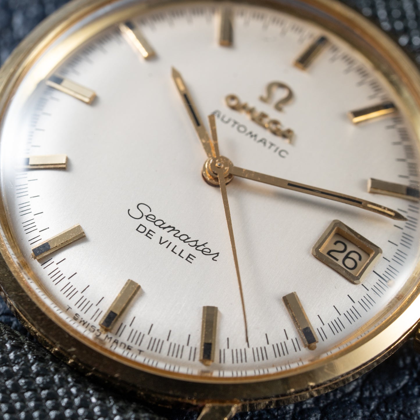 Omega Seamaster De Ville Automatic 18k with Racing Dial from 1963 Ross American Case