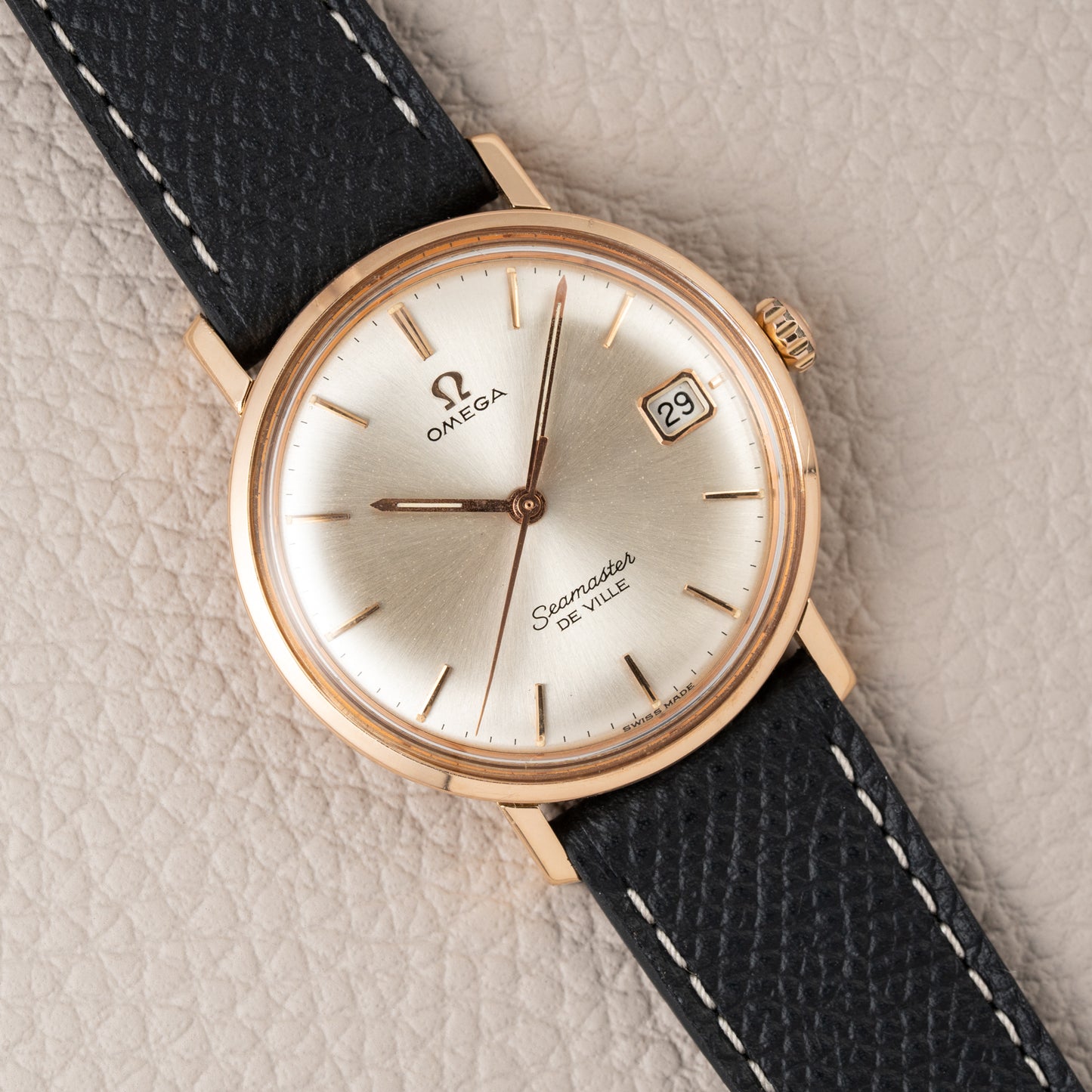 Omega Seamaster De Ville 18K Rosé Gold French Case Ref. 136.20 from 1963