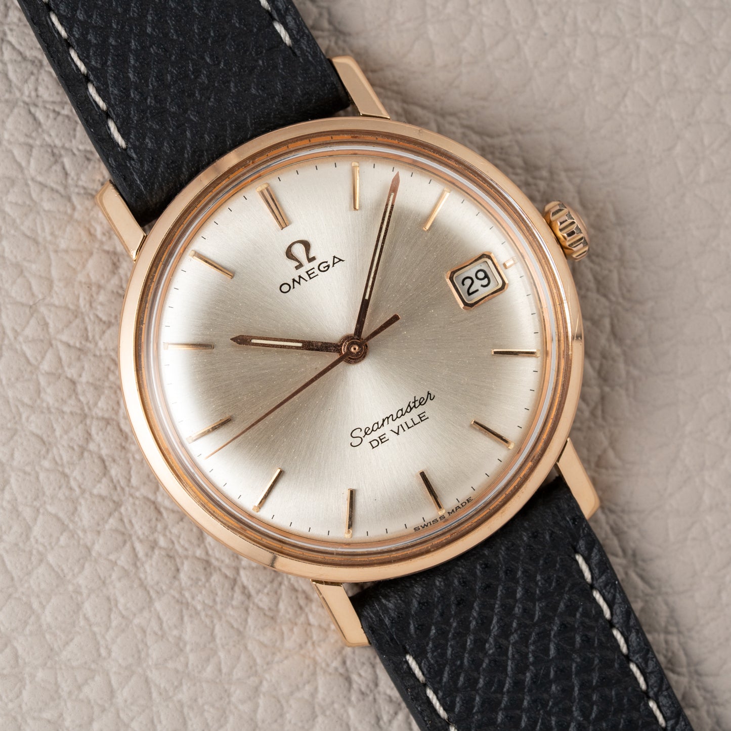Omega Seamaster De Ville 18K Rosé Gold French Case Ref. 136.20 from 1963