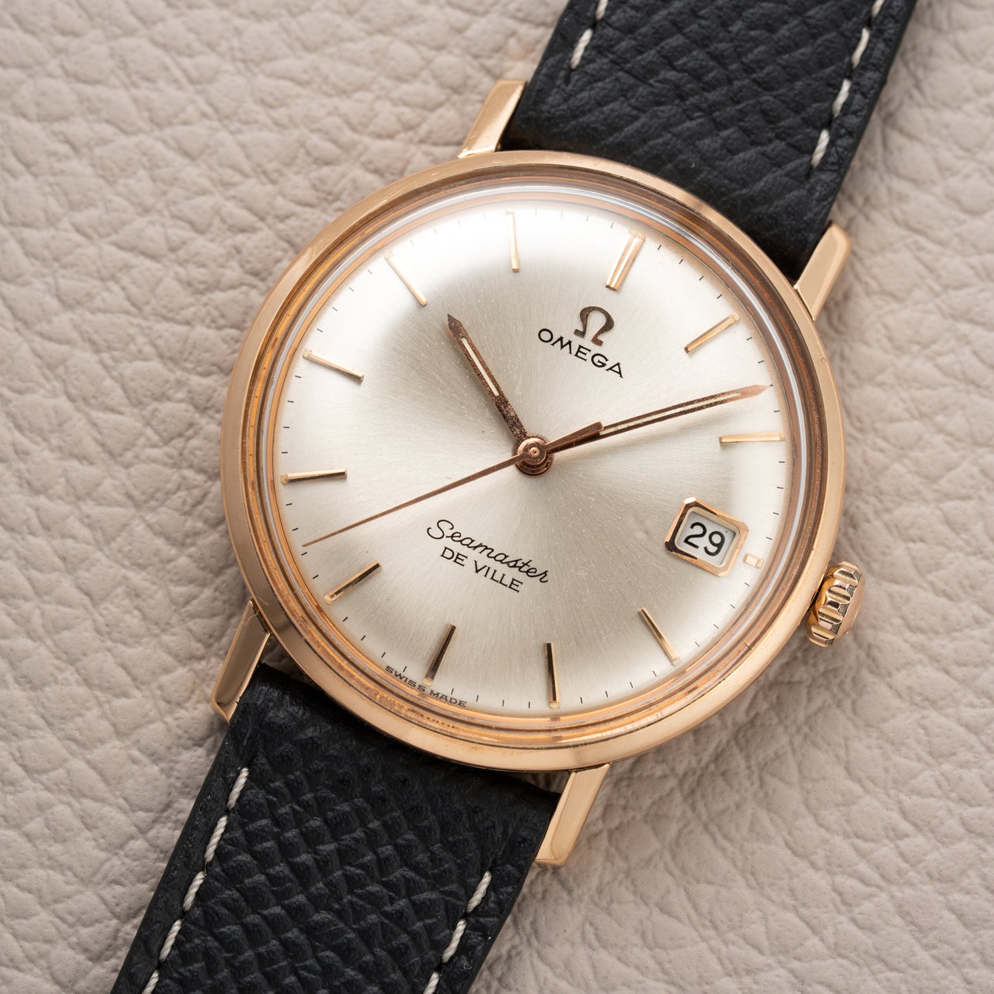 Omega Seamaster De Ville 18K Rosé Gold French Case Ref. 136.20 from 1963