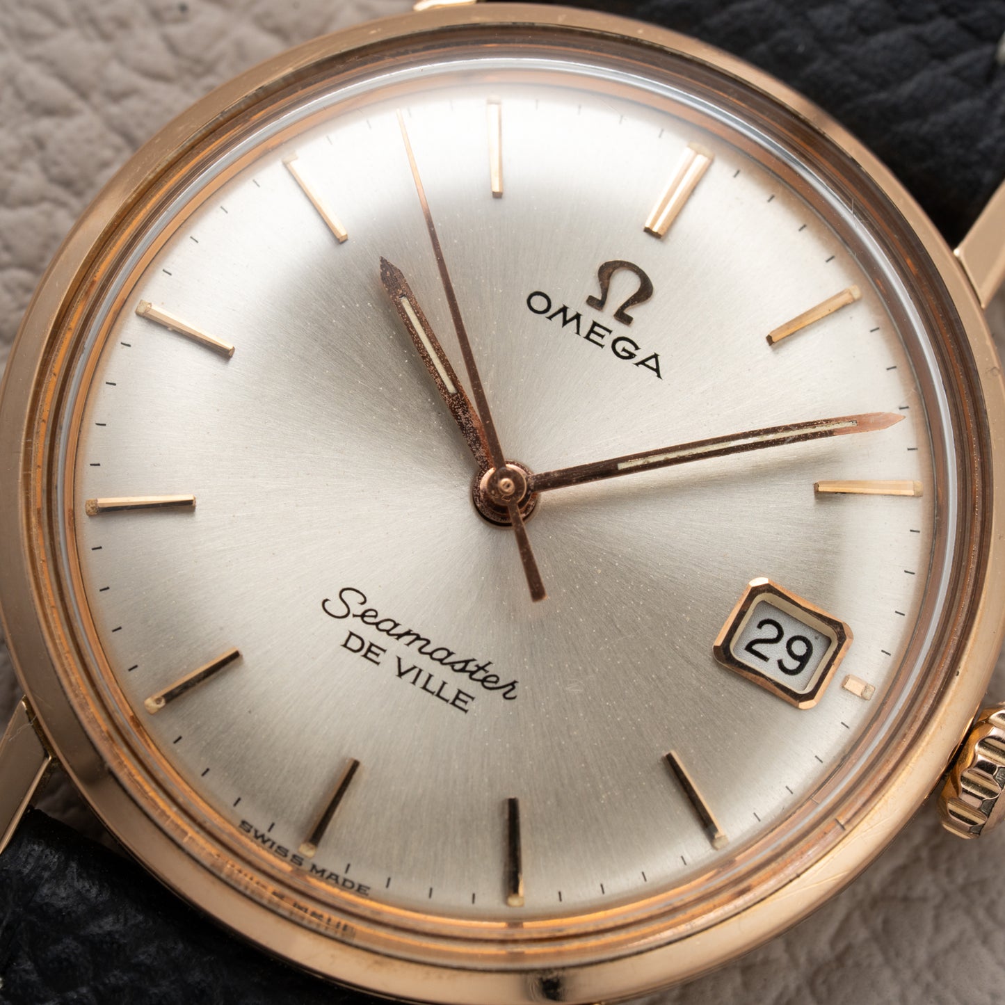 Omega Seamaster De Ville 18K Rosé Gold French Case Ref. 136.20 from 1963
