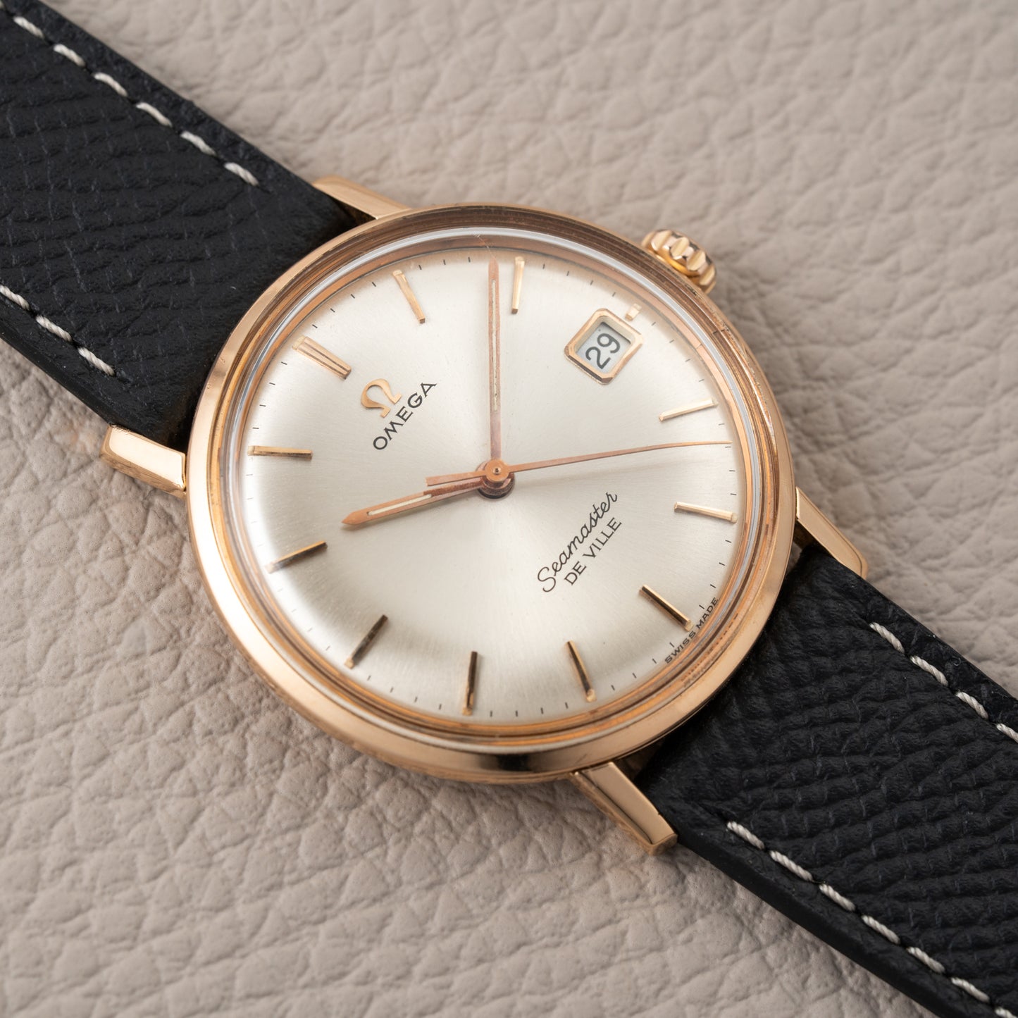 Omega Seamaster De Ville 18K Rosé Gold French Case Ref. 136.20 from 1963