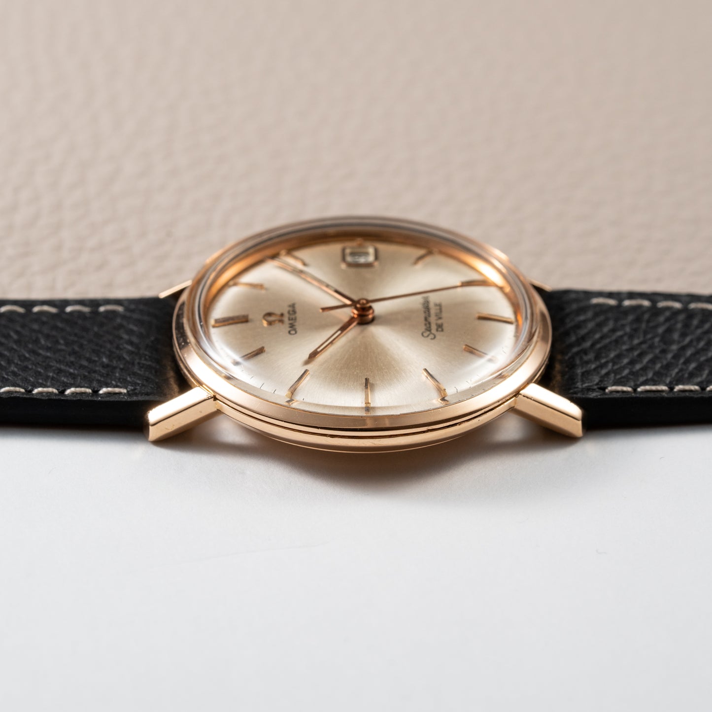 Omega Seamaster De Ville 18K Rosé Gold French Case Ref. 136.20 from 1963