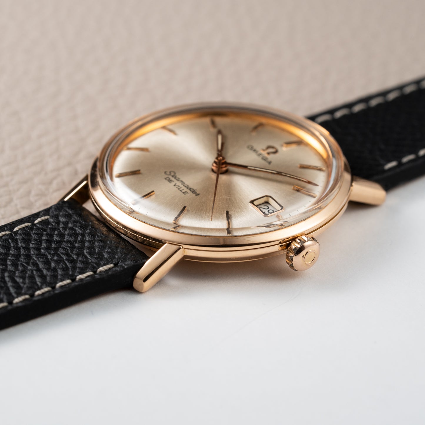 Omega Seamaster De Ville 18K Rosé Gold French Case Ref. 136.20 from 1963