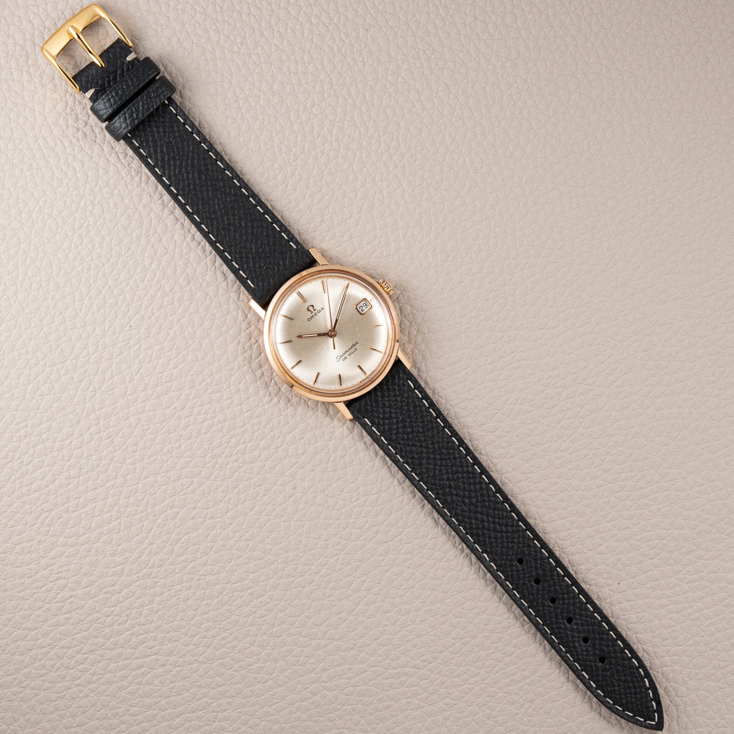 Omega Seamaster De Ville 18K Rosé Gold French Case Ref. 136.20 from 1963