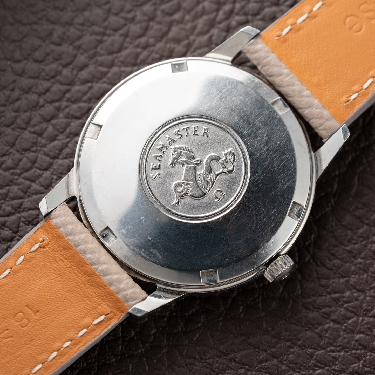 Omega Seamaster Geneve Rare Double-Signed Crosshair Dial Ref. 166.002 from 1968