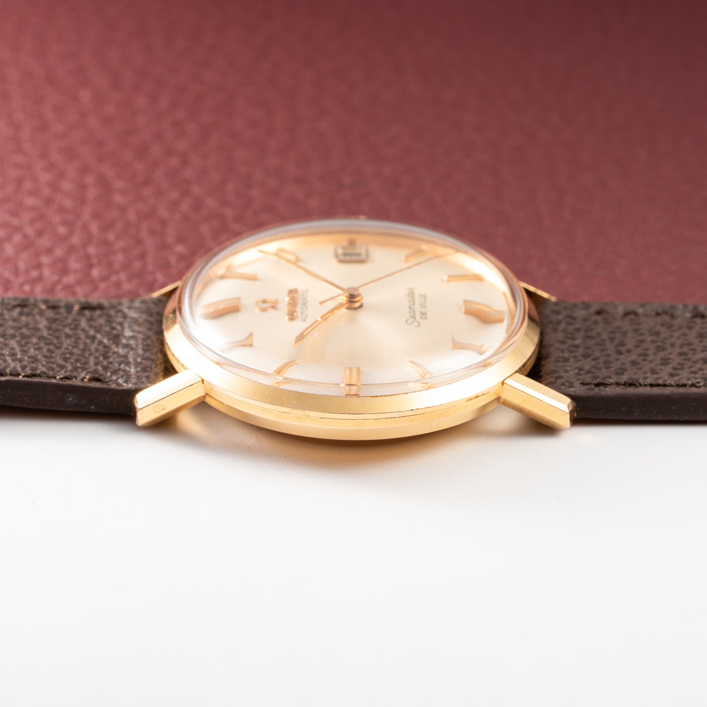 Omega Seamaster De Ville Automatic Rosé Gold 18k French Case Ref. 166.020 from 1964