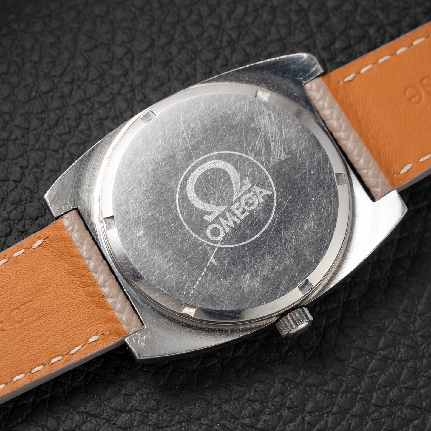 Omega Genève Matt Black Dial TV Jumbo from 1973 Ref. 166.0190