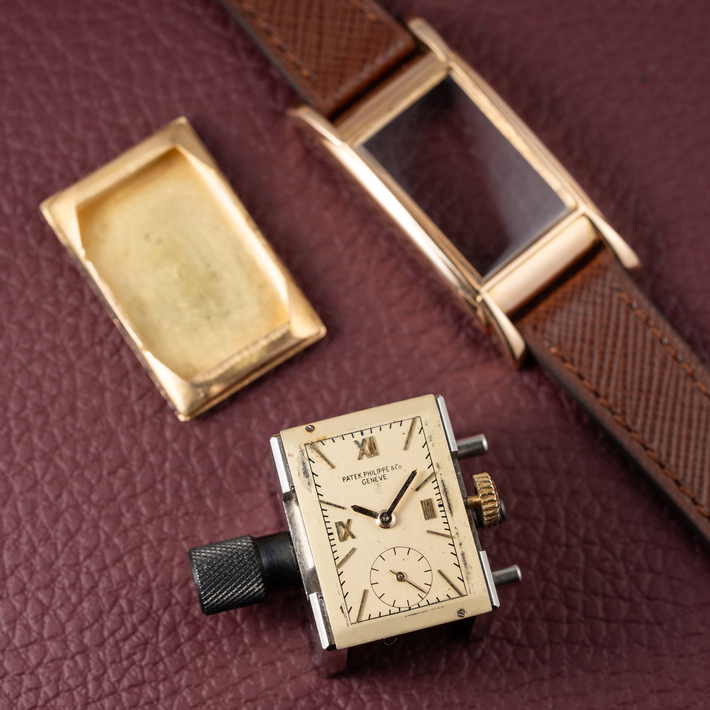 Patek Philippe Rectangular Cal 9'90 French Rose Gold Case from 1939