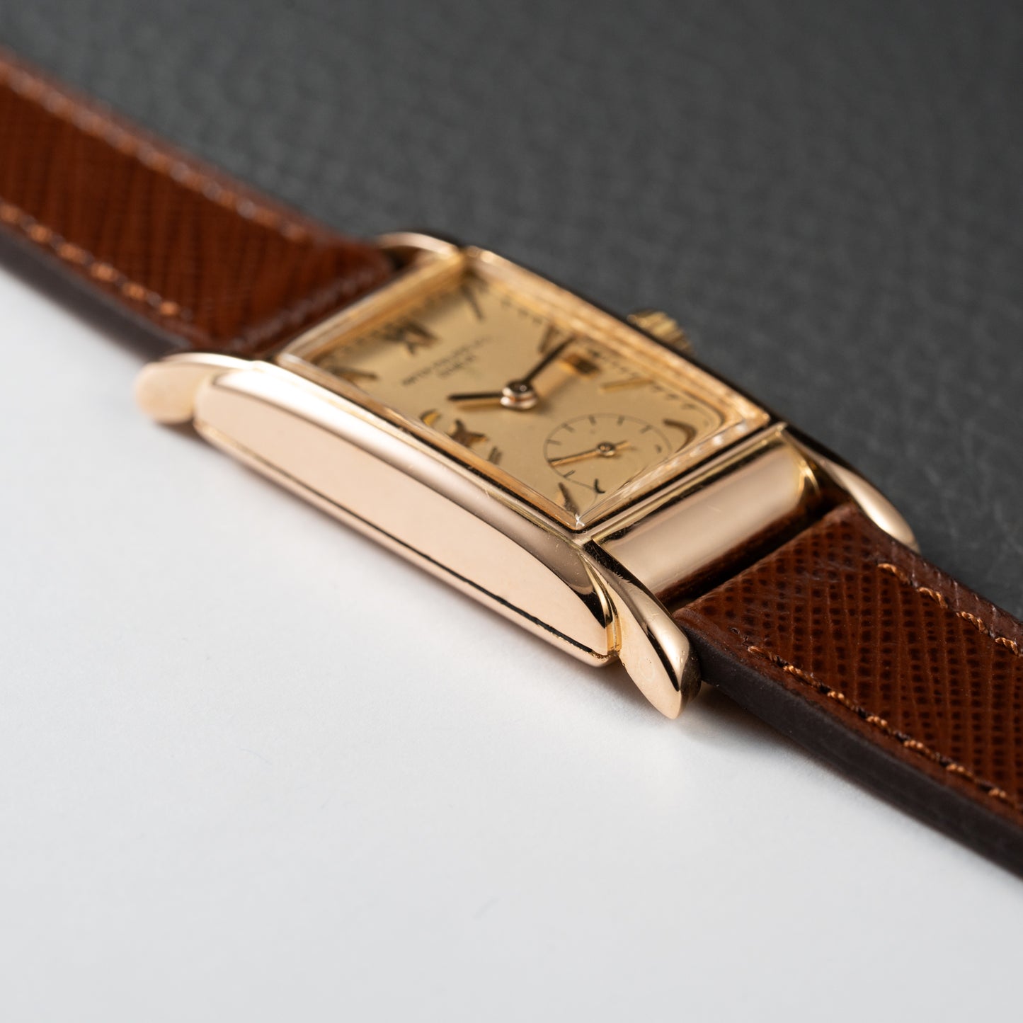 Patek Philippe Rectangular Cal 9'90 French Rose Gold Case from 1939