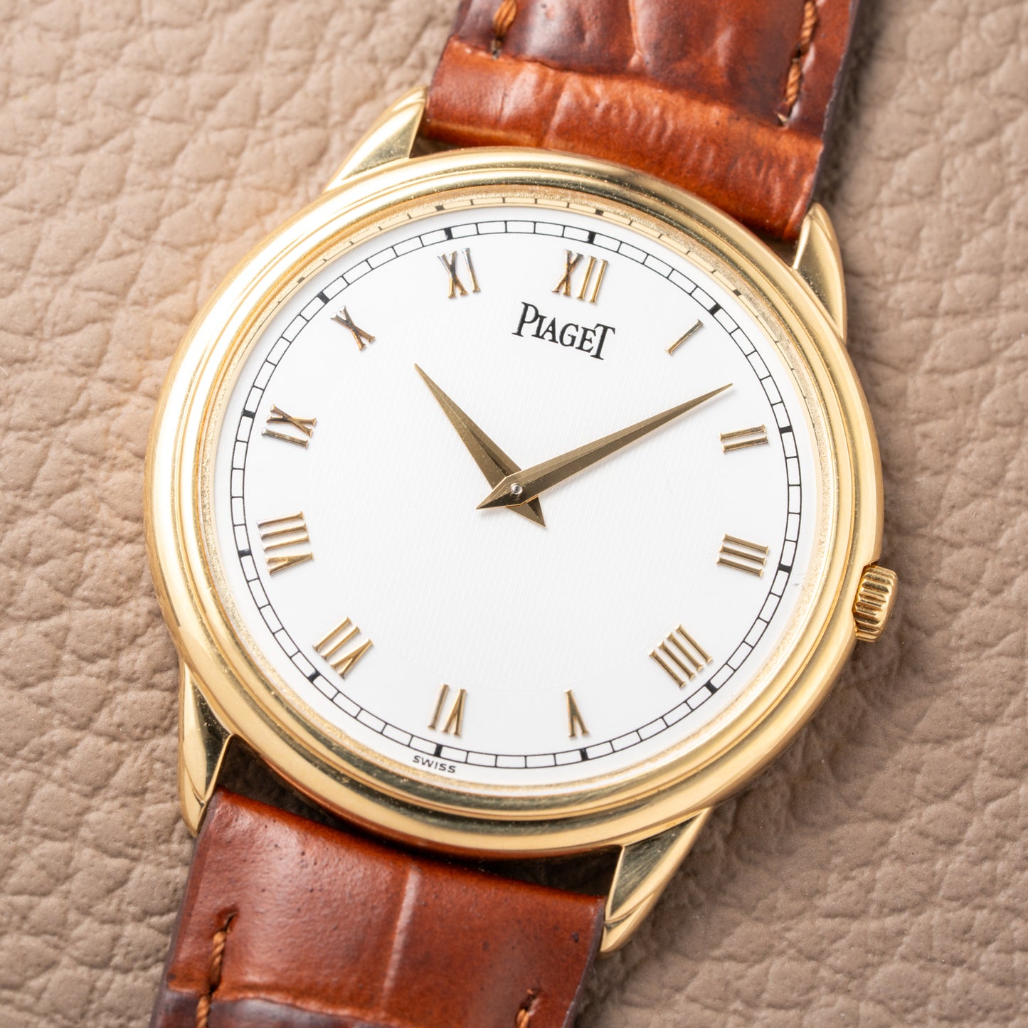 Piaget Gouverneur 18K Yellow Gold Ultra Thin 9P2 Ref 90968 from 1990s