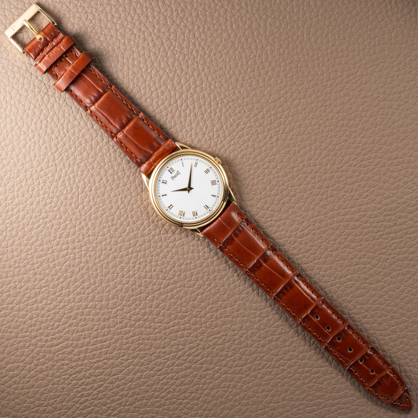Piaget Gouverneur 18K Yellow Gold Ultra Thin 9P2 Ref 90968 from 1990s