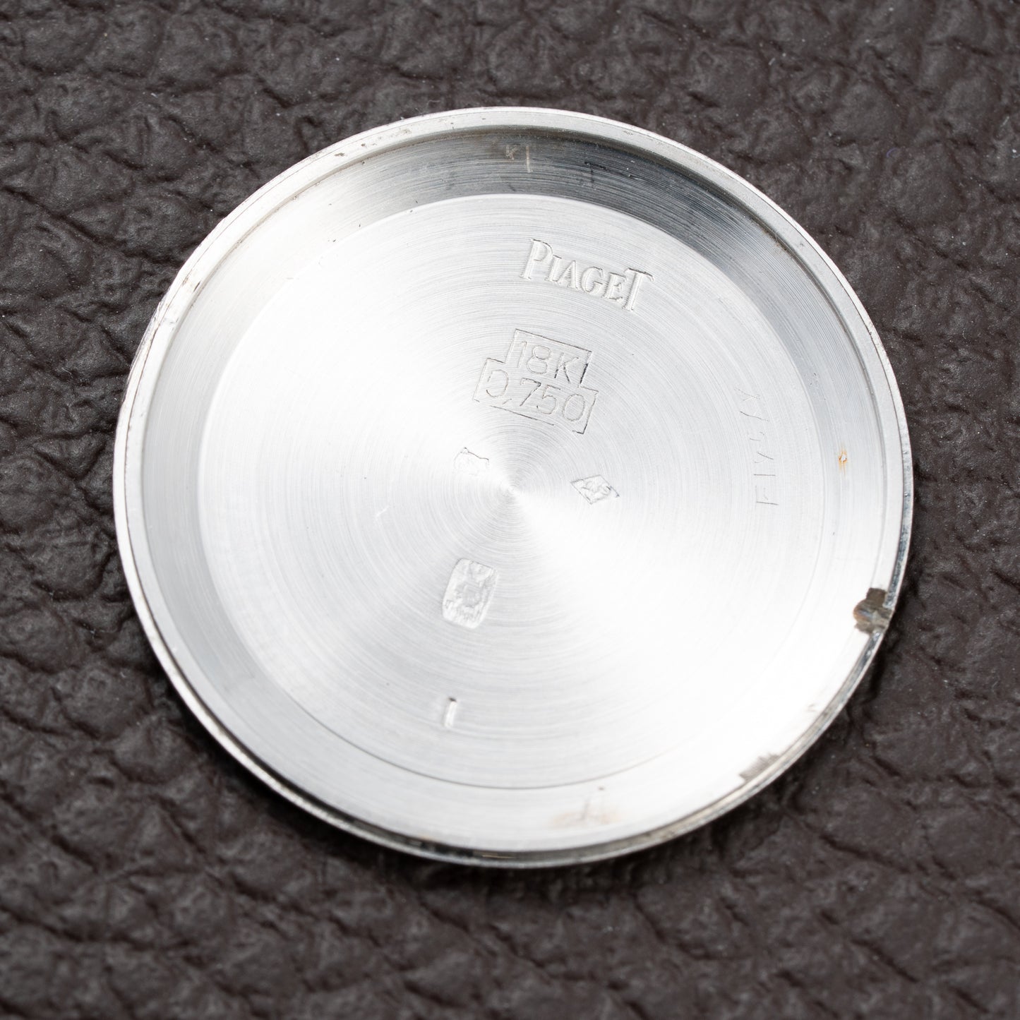 Piaget Altiplano Lapis Lazuli Clous de Paris 18k White Gold Calibre 9P Ultra-thin Ref. 9011 Circa 1970s