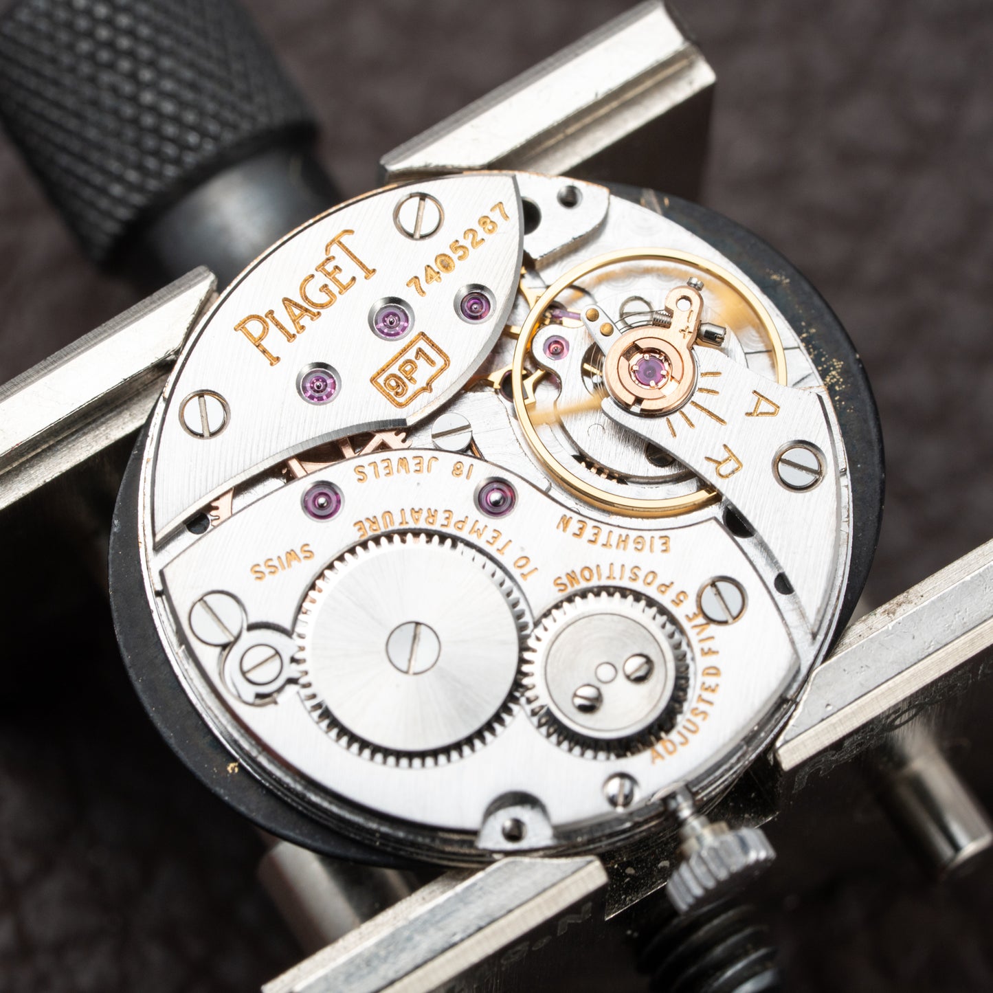 Piaget Oval Ellipse Onyx Black Dial Factory Diamond Bezel 18K White Gold Ref. 9826 from 1970s