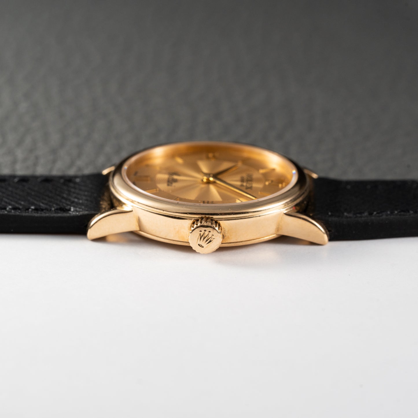 Rolex Cellini 18k Yellow Gold Champagne Guilloche Dial from 2004 Ref 6110/8