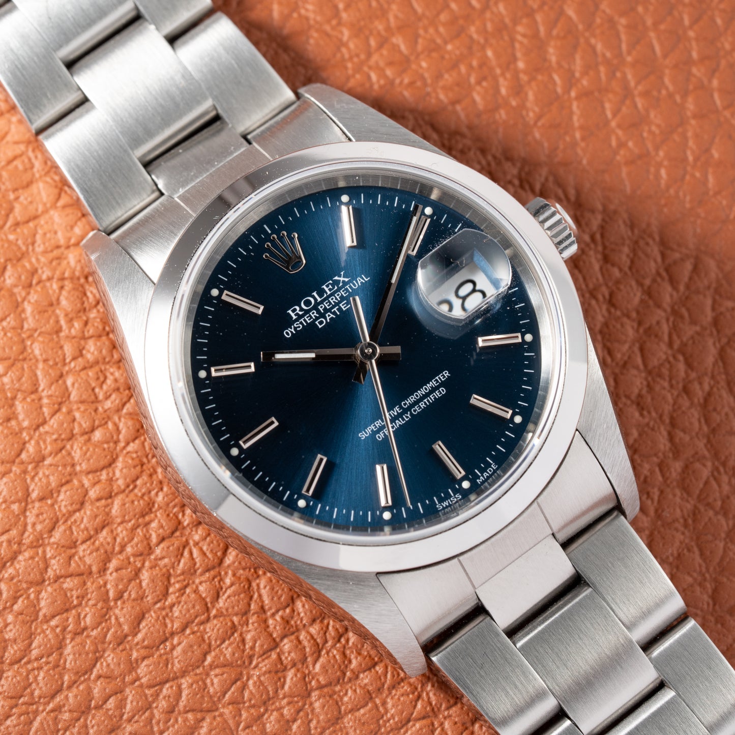 Rolex Date 34 Blue 15200
